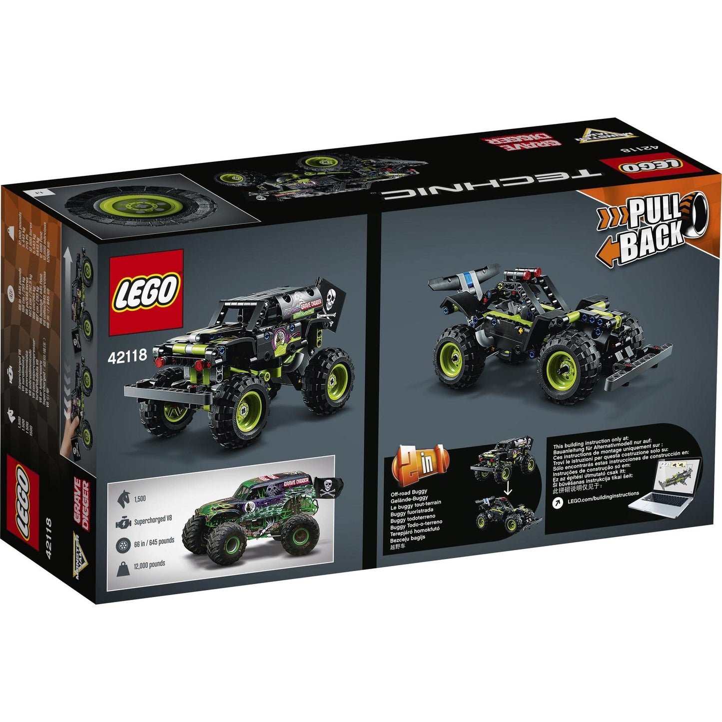 LEGO 42118 Technic Monster Jam Grave Digger Truck Toy Amazon