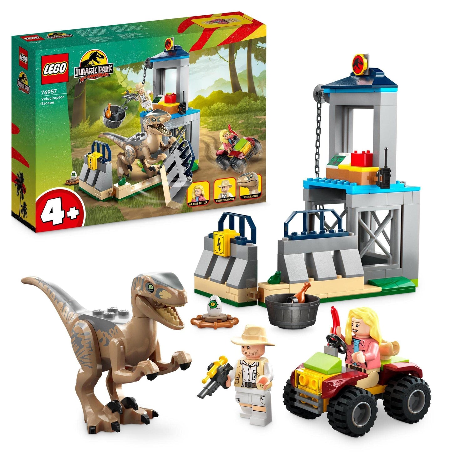LEGO Jurassic Park Velociraptor Escape 76957 Amazon