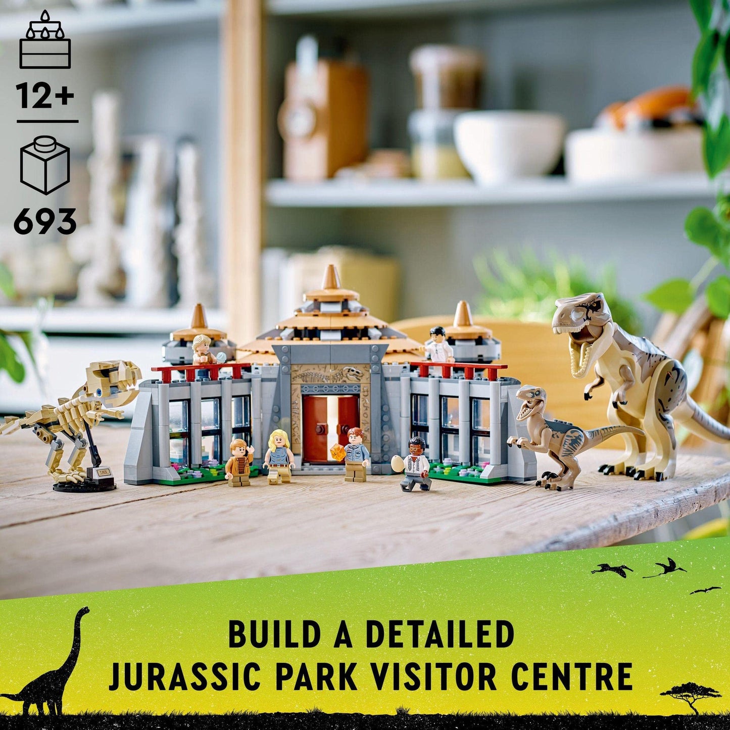 LEGO Jurassic Park Visitor Centre: T. rex & Raptor Attack 76961 Amazon