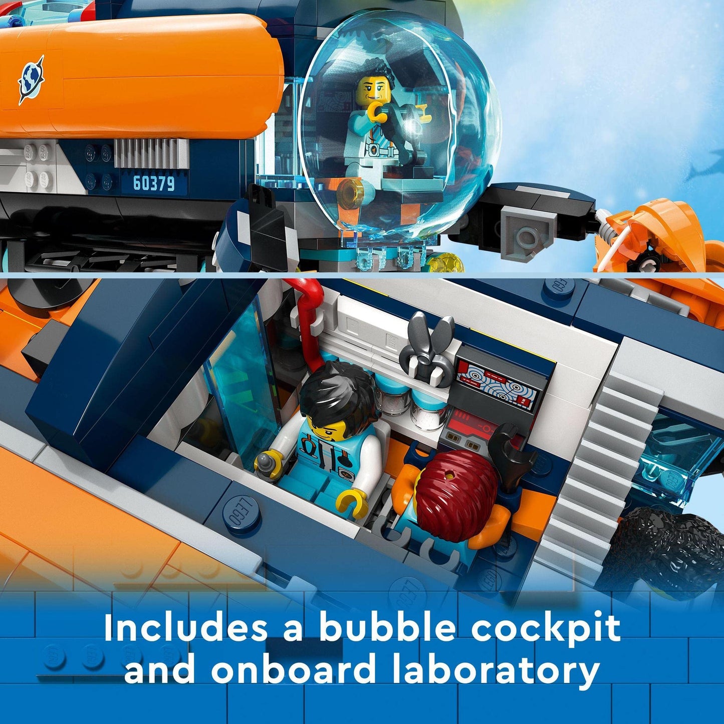 LEGO® City Deep-Sea Explorer Submarine 60379 Building Toy Amazon