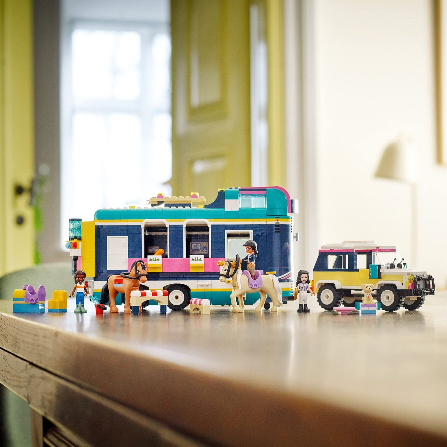 LEGO Friends Horse Show Trailer with 2 Toy Horses 41722 Amazon