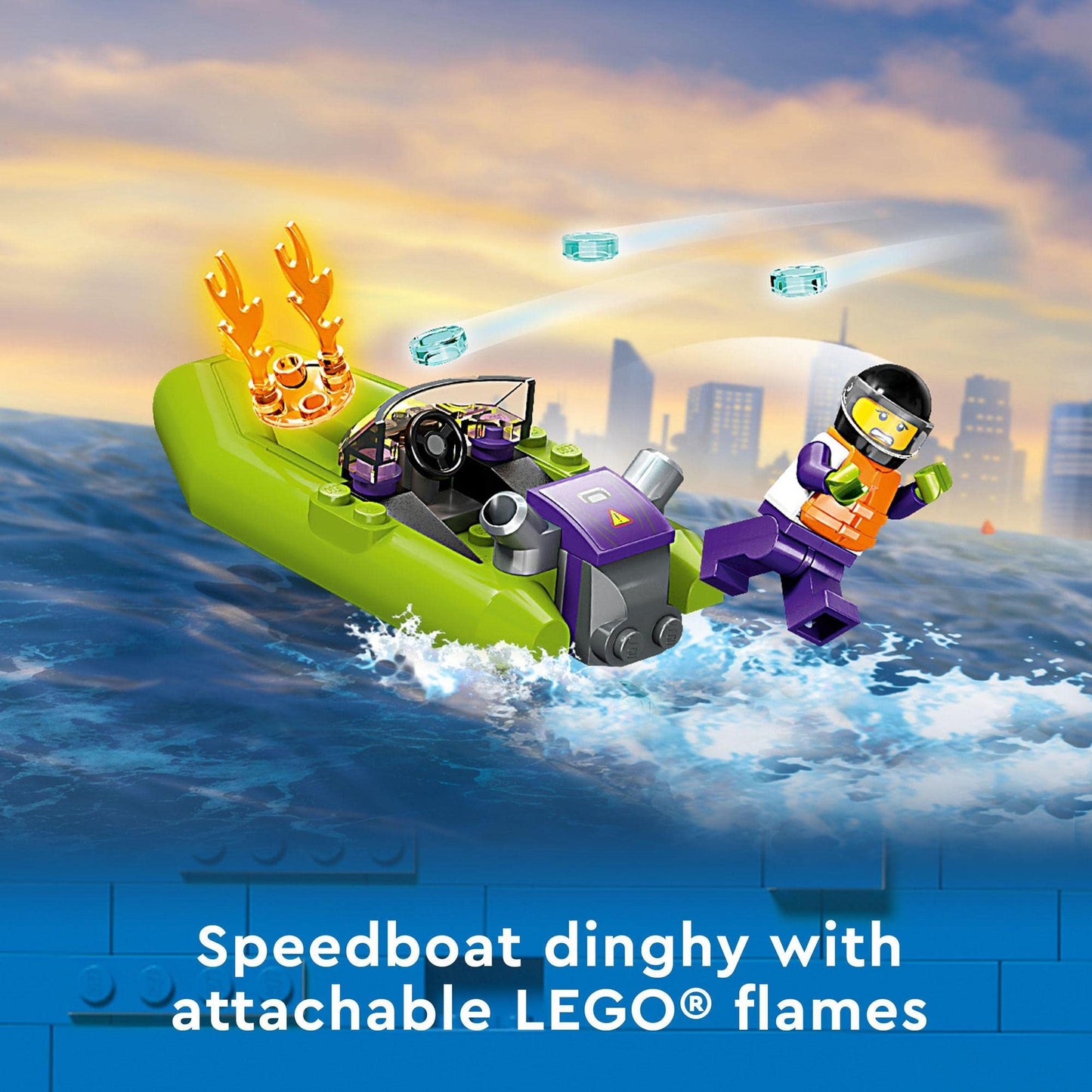 LEGO® City Fire Rescue Boat 60373 Building Toy Amazon