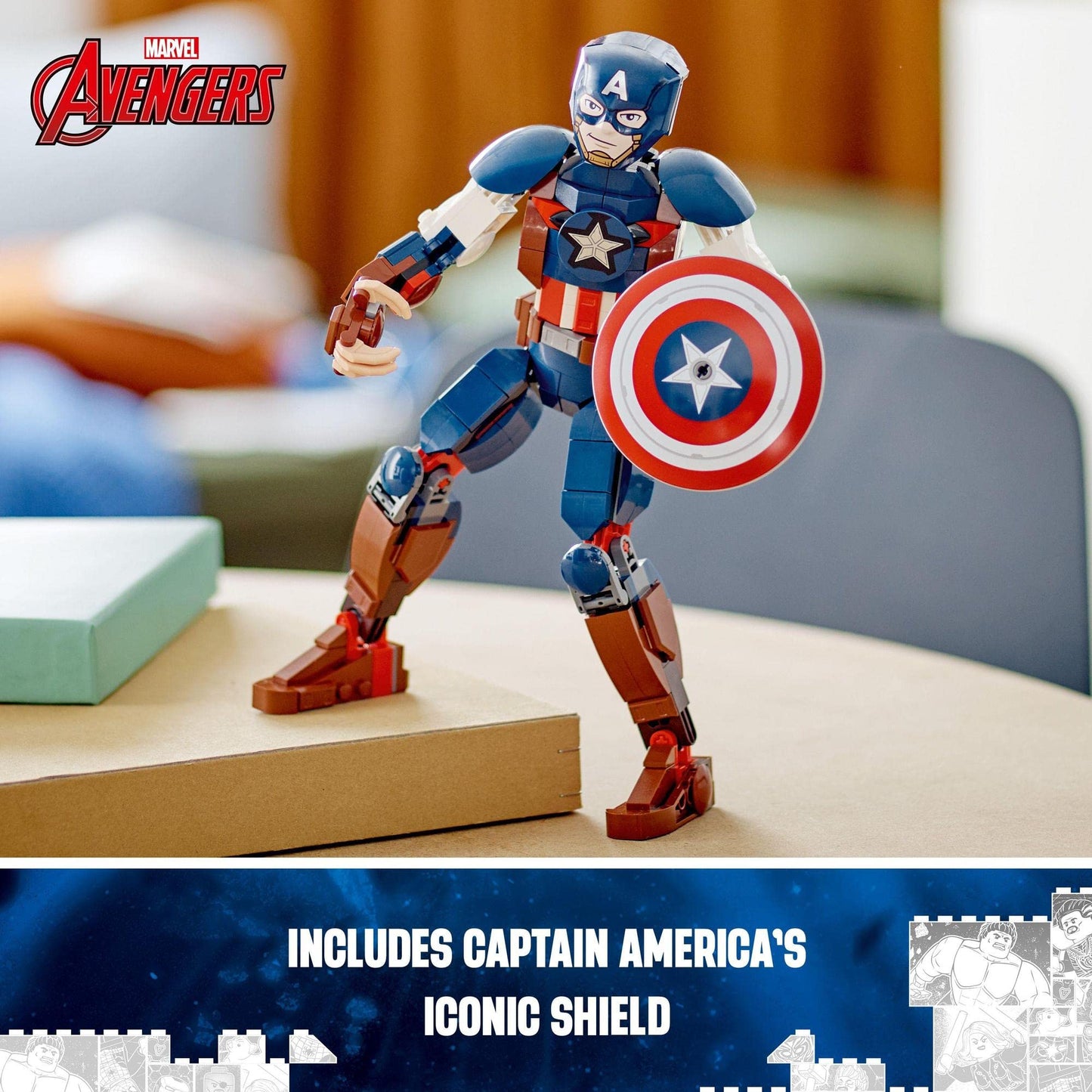 LEGO® Super Heroes Marvel Captain America Construction Figure 76258 Building Toy