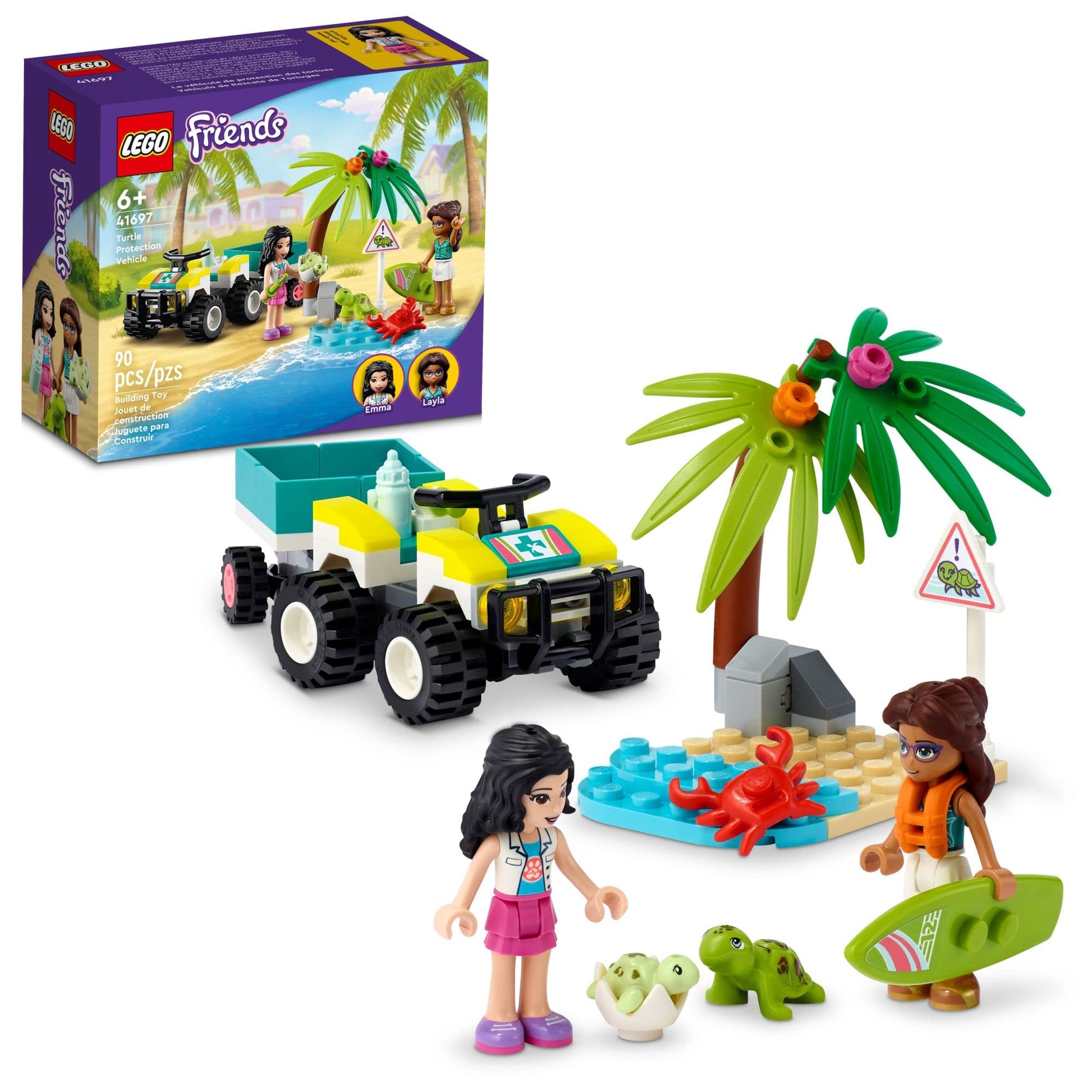 LEGO Friends Turtle Protection Vehicle 41697 Rescue Building Kit Amazon