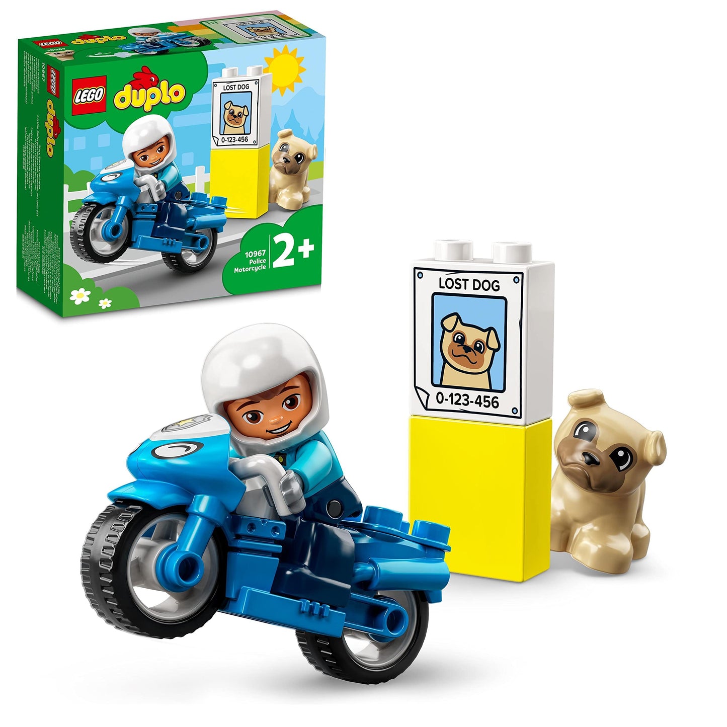 LEGO® DUPLO® Town Rescue Police Motorcycle 10967 Building Toy Amazon