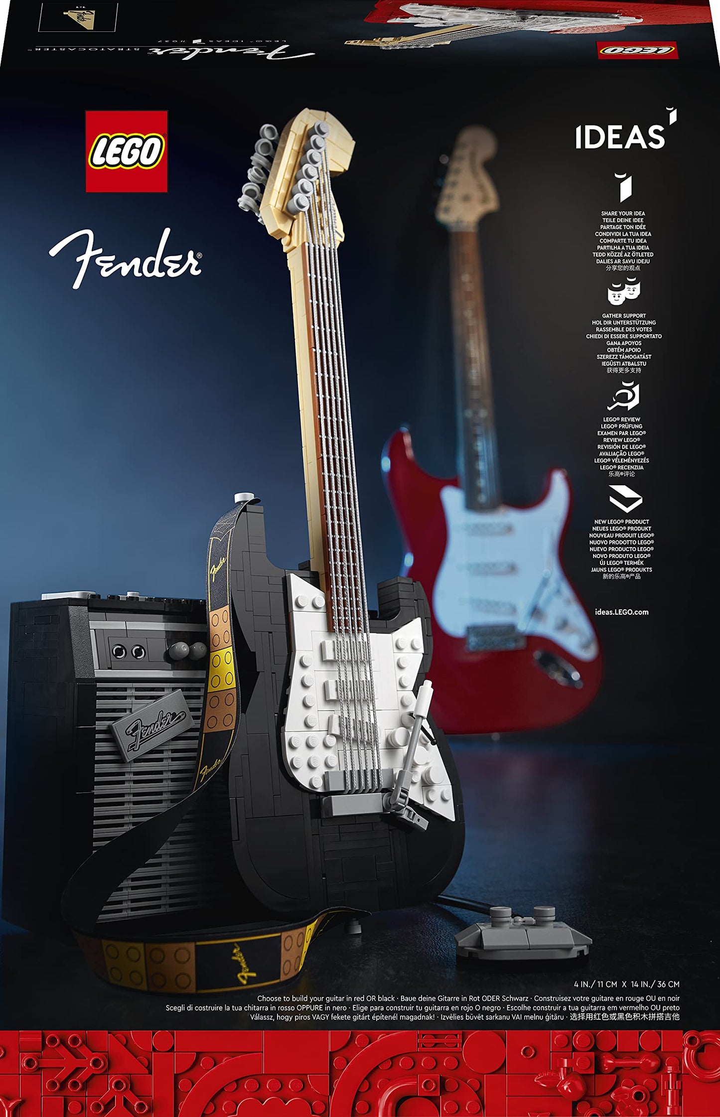 LEGO Ideas 21329 Fender Stratocaster Brick Island