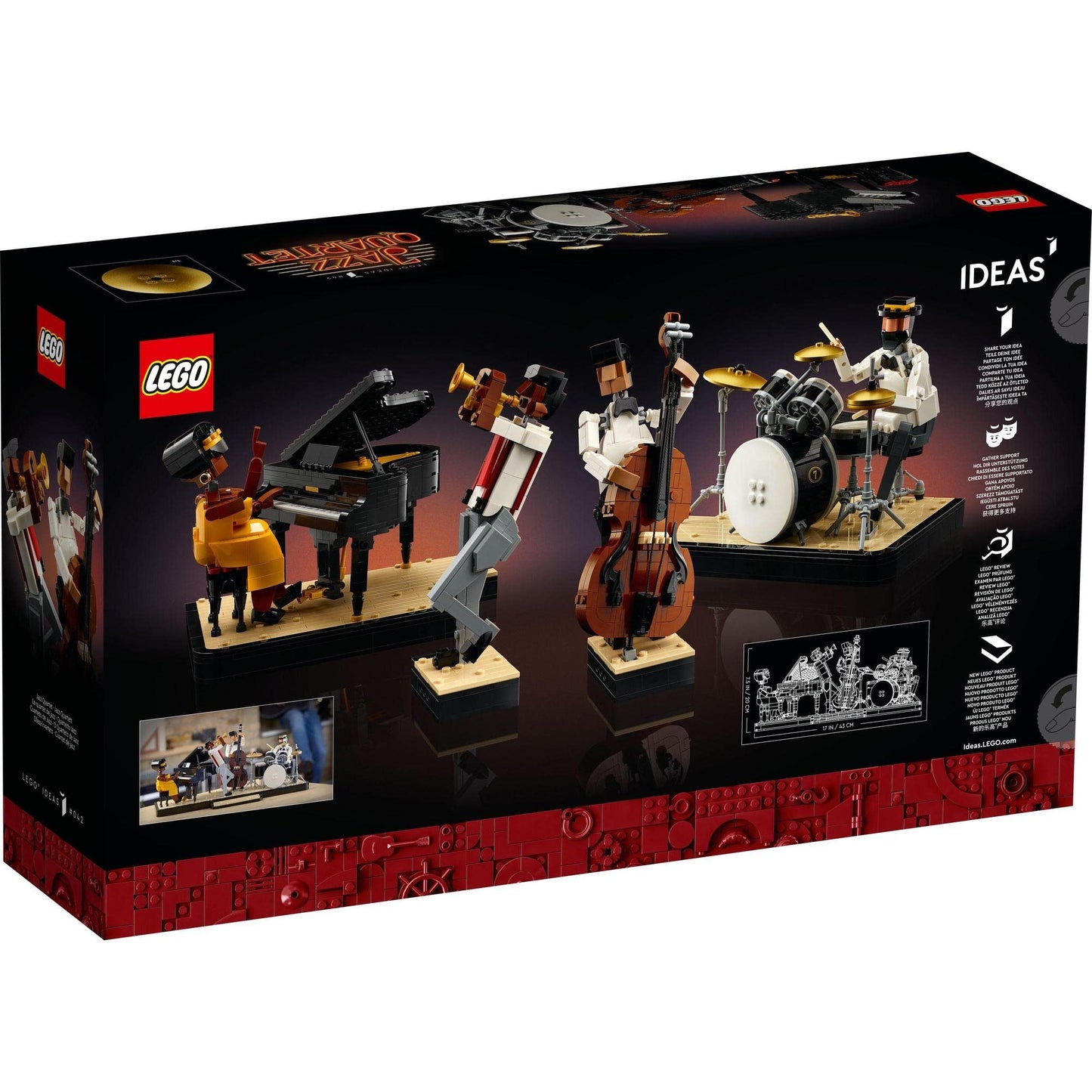 LEGO Ideas Jazz Quartet Building Kit; Build-and-Display Model for Adults Amazon