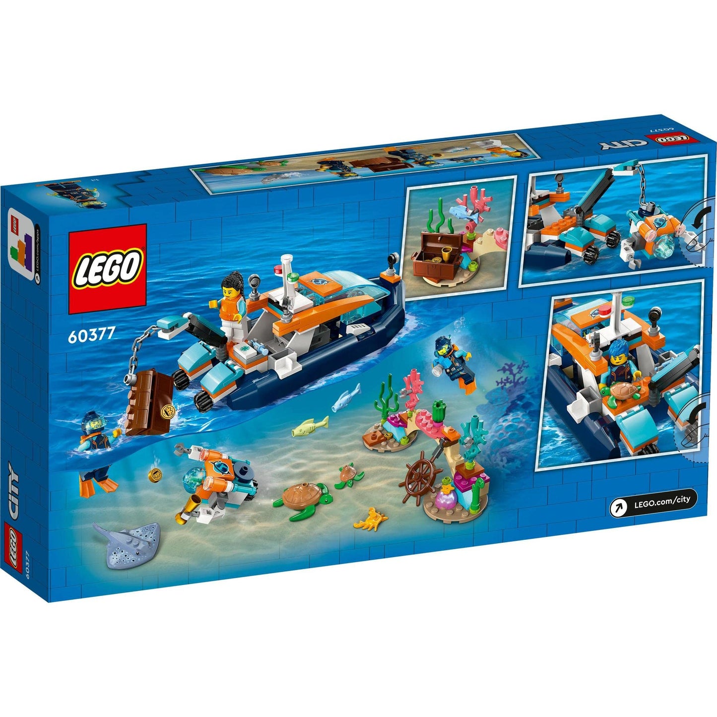 LEGO® City Explorer Diving Boat 60377 Building Toy Amazon