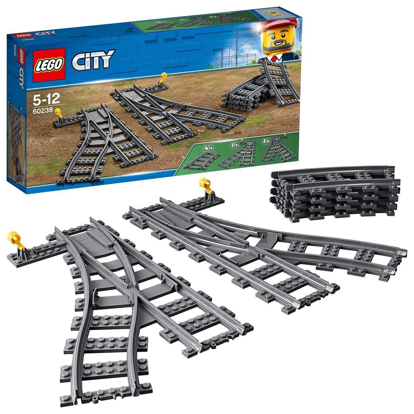 LEGO City Switch Tracks 60238 Playset Toy Amazon