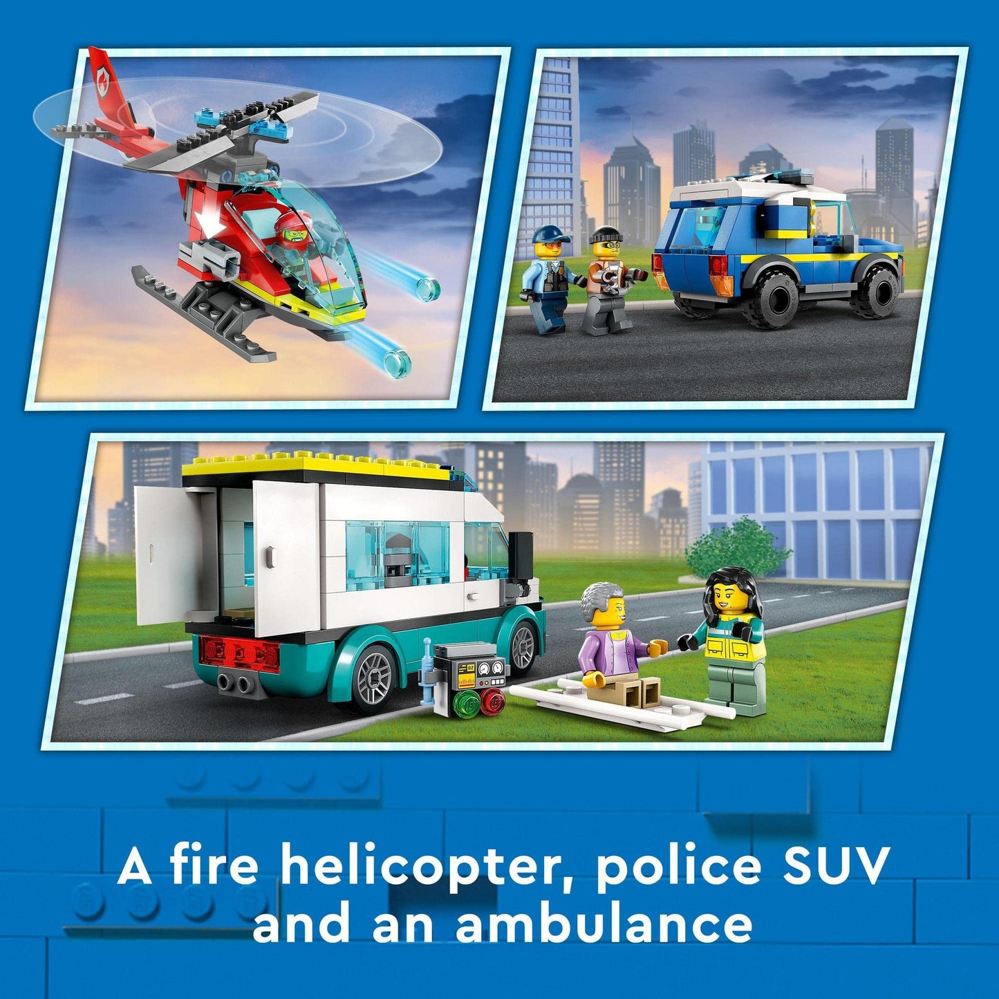 LEGO® City Emergency Vehicles HQ 60371 Building Toy Amazon