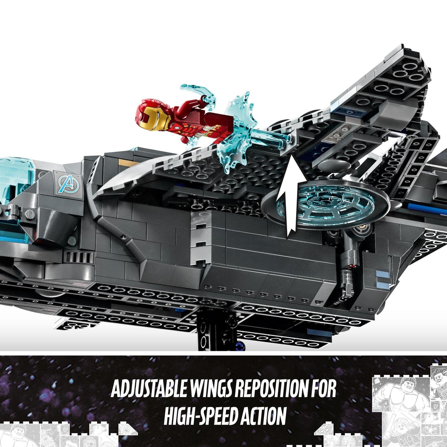 LEGO Super Heroes Marvel The Avengers Quinjet 76248 Building Toy
