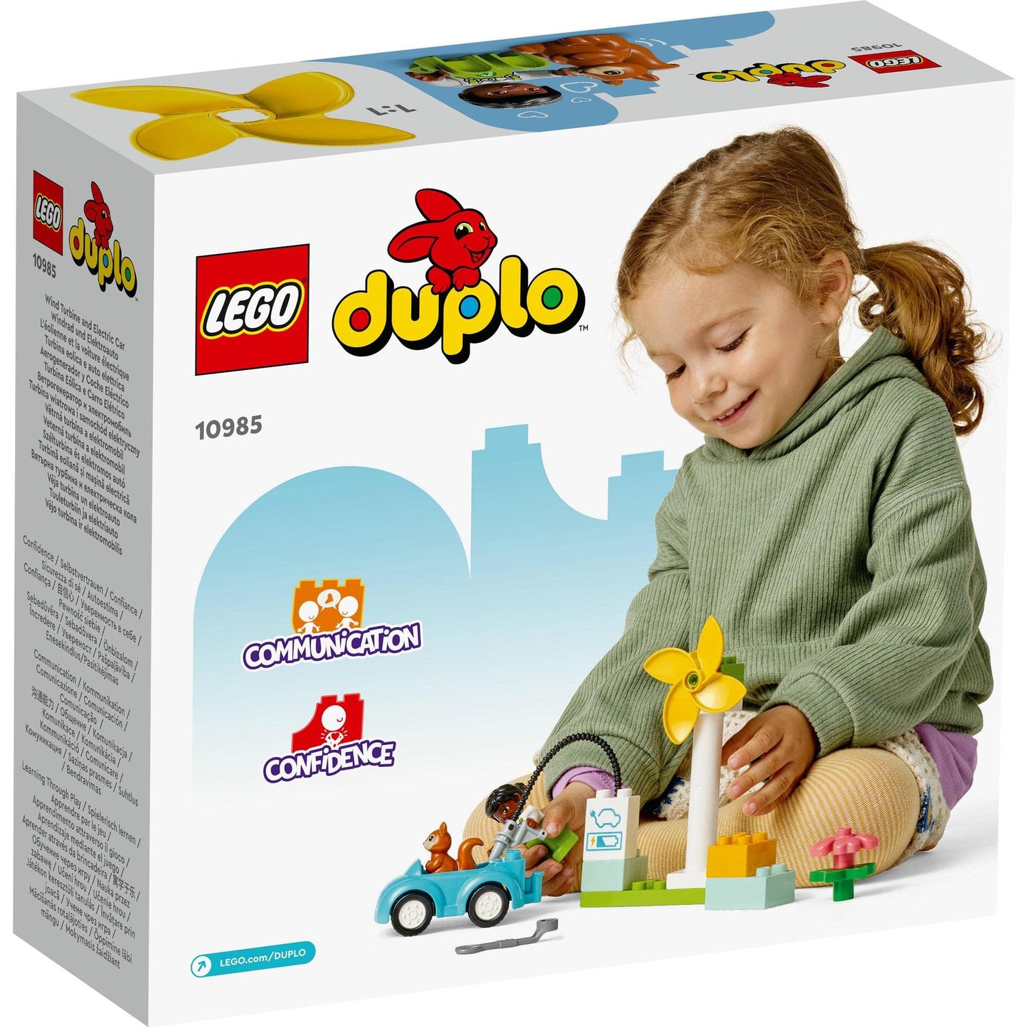 LEGO DUPLO Town 10985 Wind Turbine and Electric Car Building Toy Amazon