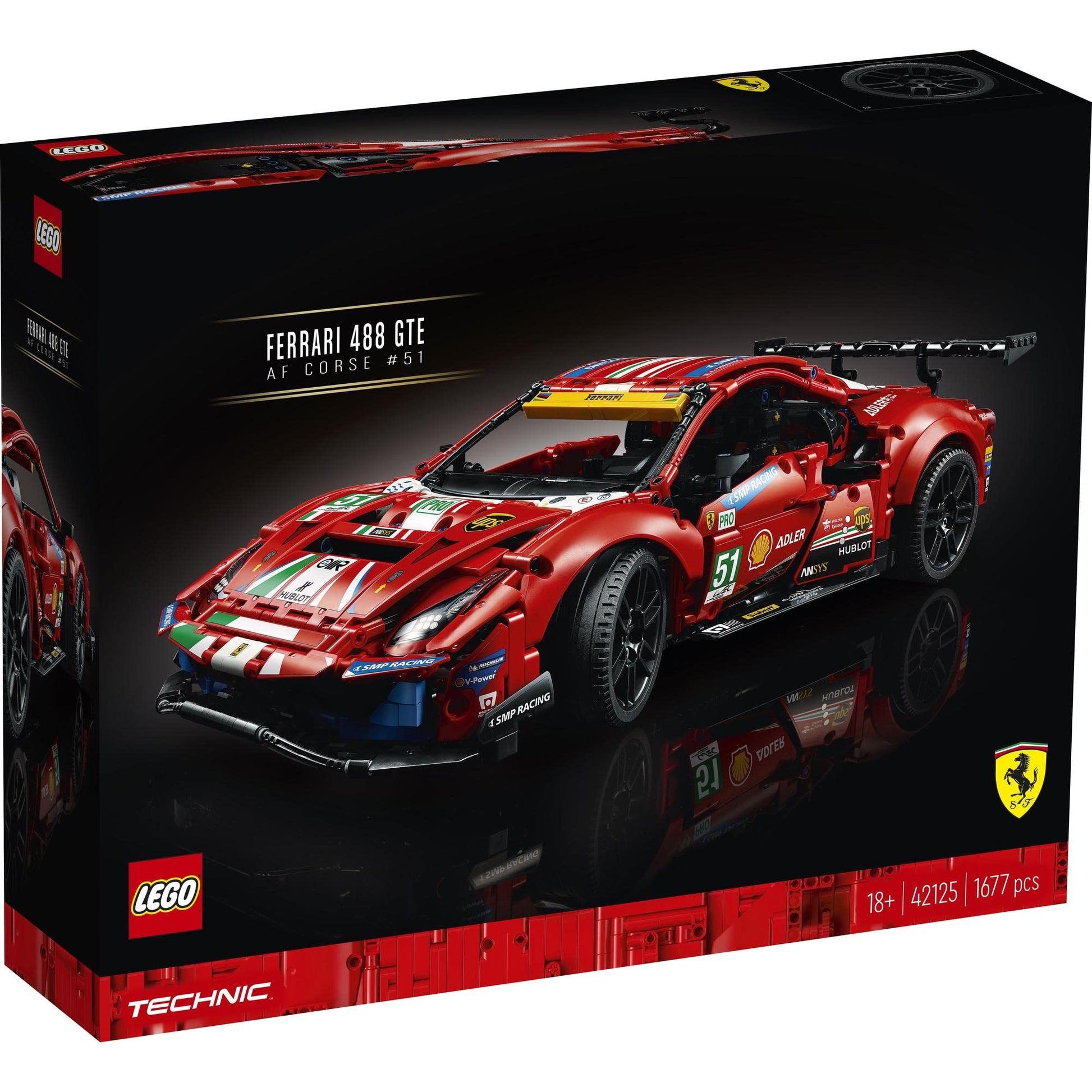 LEGO 42125 Technic Ferrari 488 GTE AF Corse 51 Super Sports Car Amazon