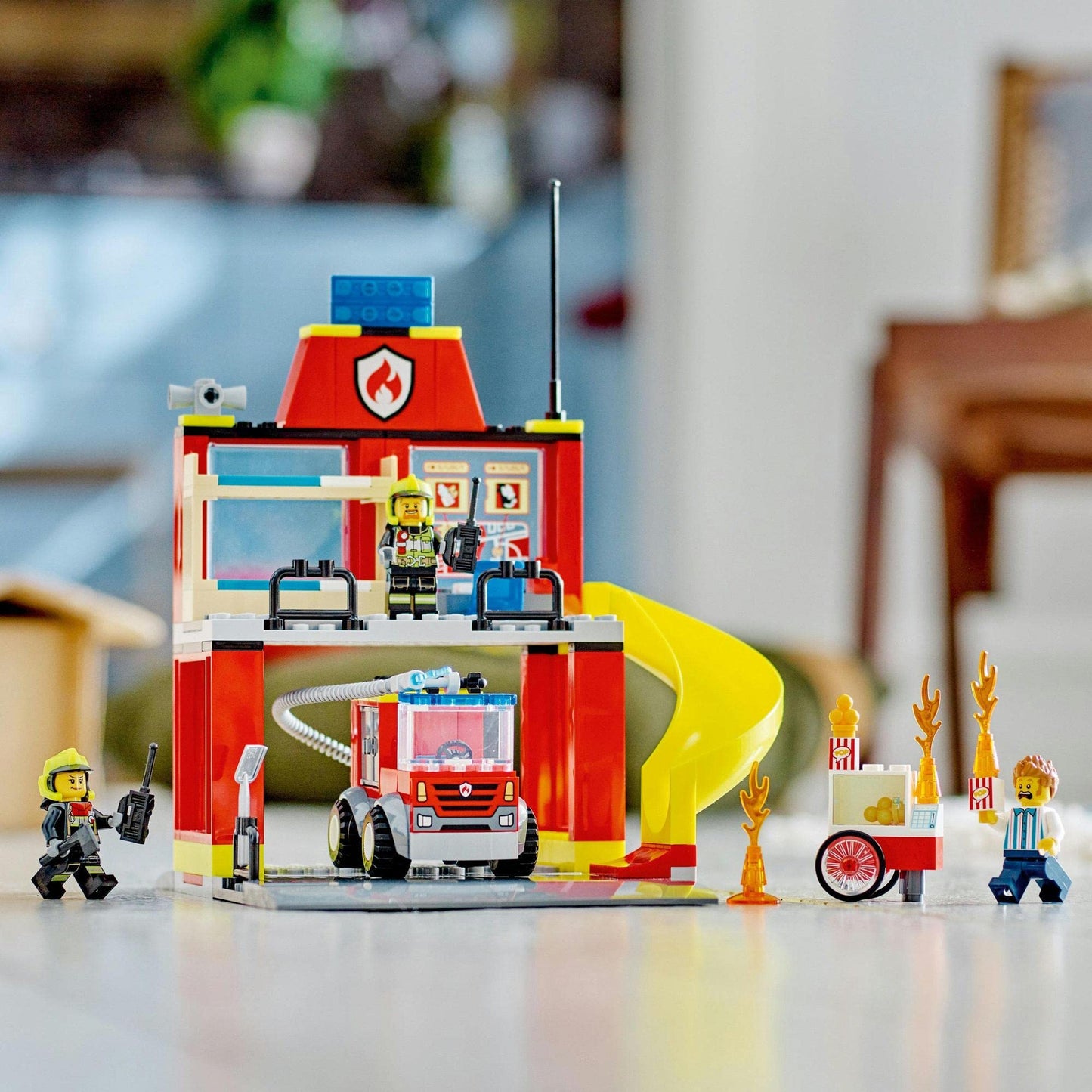 LEGO City Fire Station and Fire Engine 60375 Building Toy Amazon