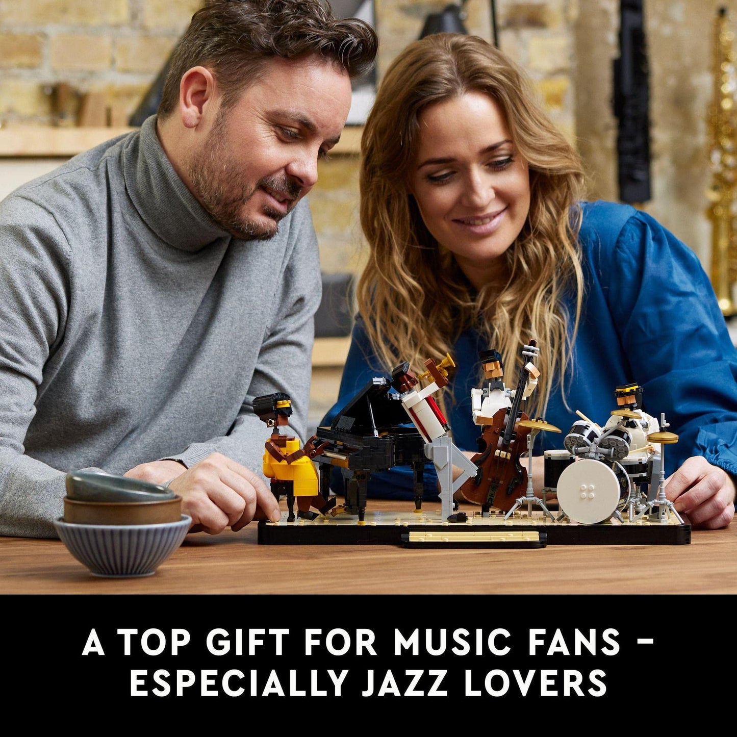 LEGO Ideas Jazz Quartet Building Kit; Build-and-Display Model for Adults Amazon