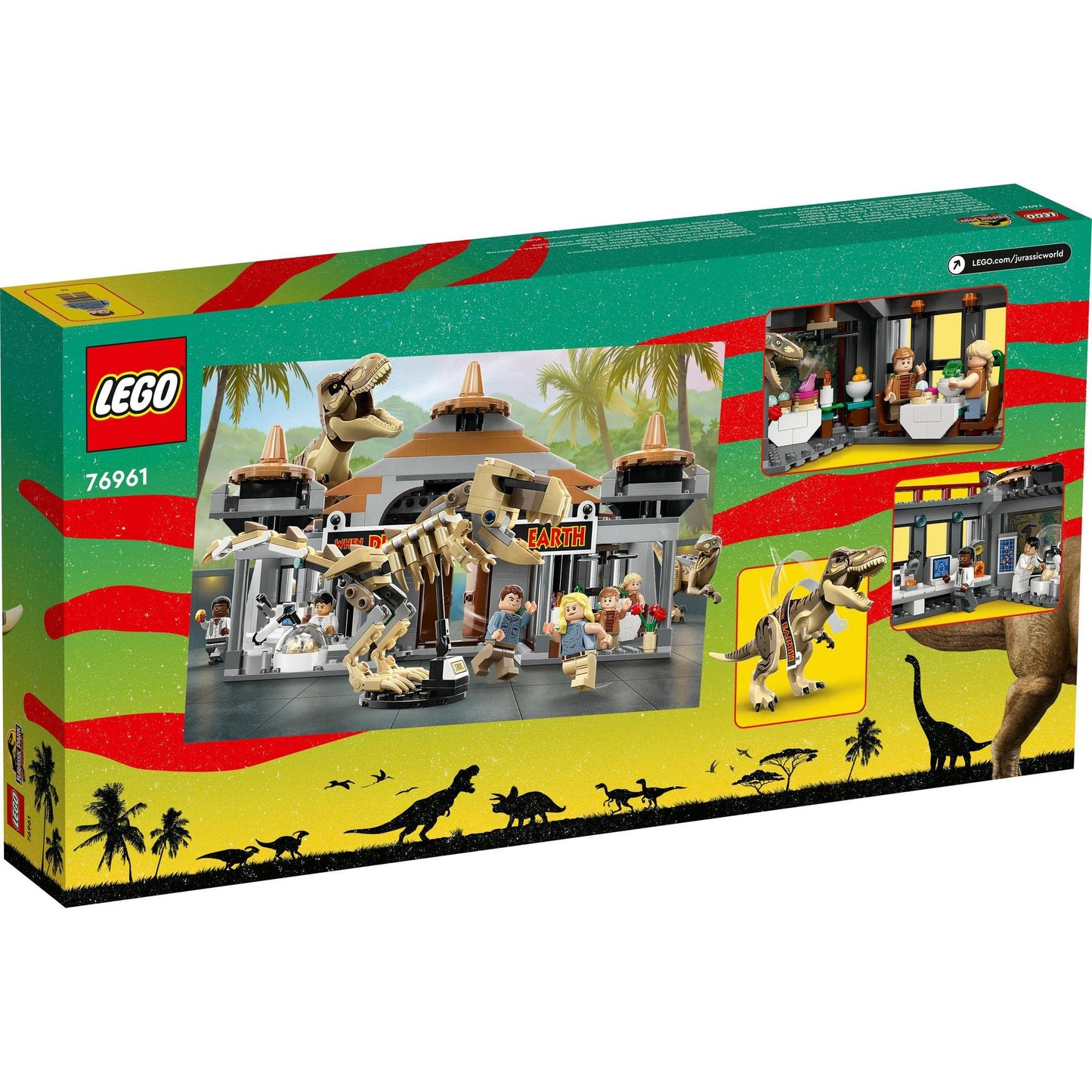 LEGO Jurassic Park Visitor Centre: T. rex & Raptor Attack 76961 Amazon