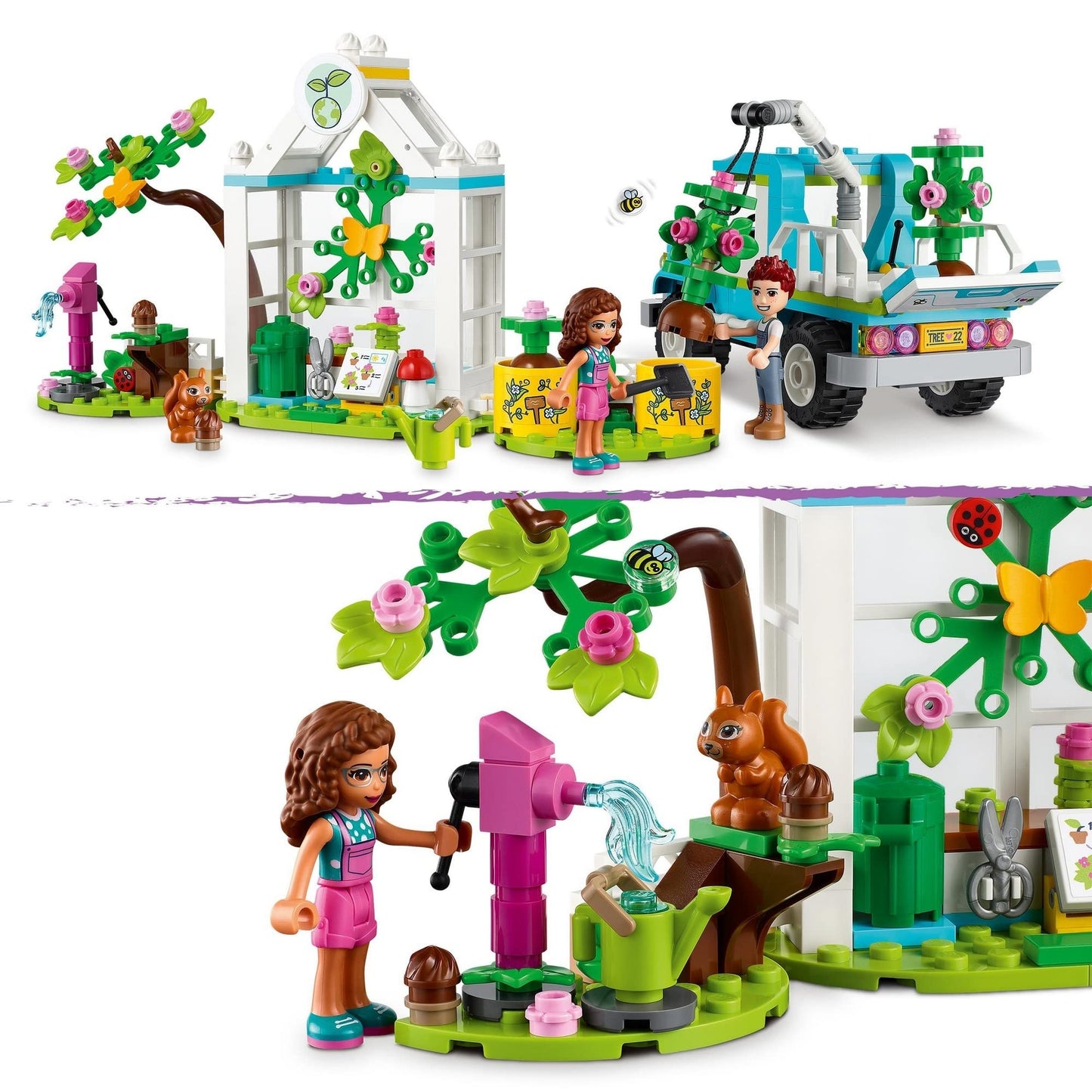 LEGO Friends Tree-Planting Vehicle 41707 Kids Building and Construction Toy, Building Toy, Role Play Toy