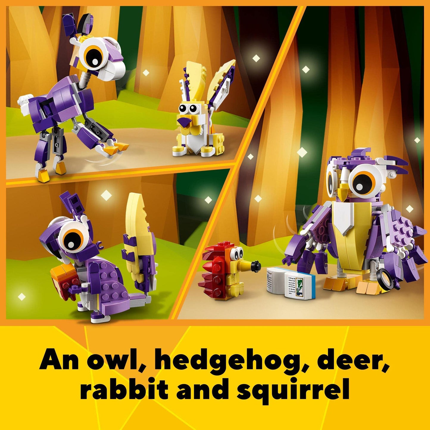 LEGO Creator 3 in1 Fantasy Forest Creatures 31125 Building