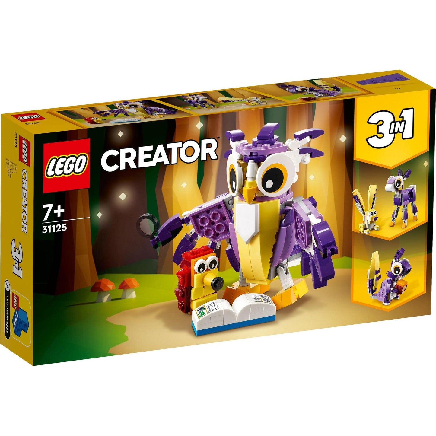 LEGO Creator 3 in1 Fantasy Forest Creatures 31125 Building