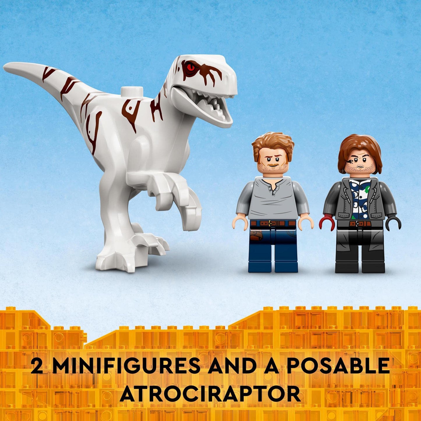 LEGO Jurassic World Atrociraptor Dinosaur: Bike Chase 76945 Building Kit Amazon