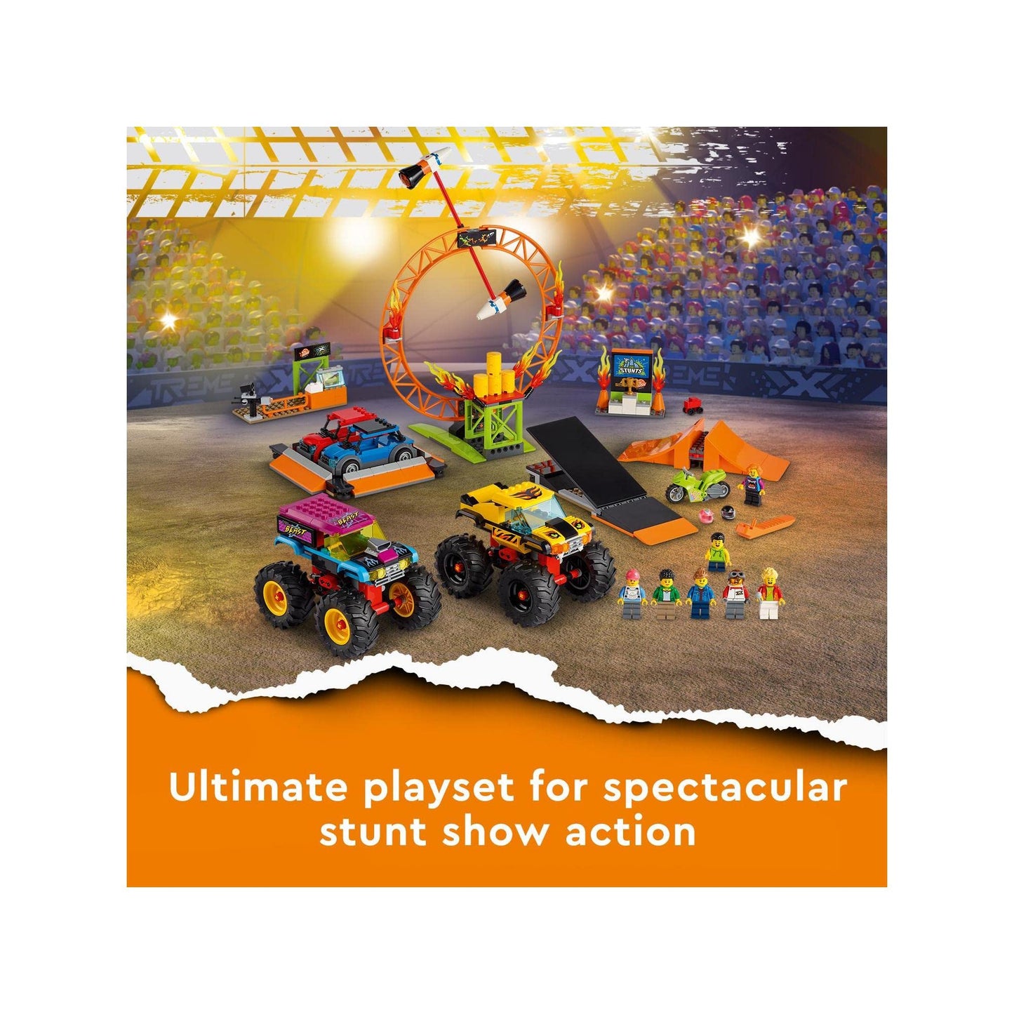 LEGO City 60295 Stunt Show Arena Brick Island