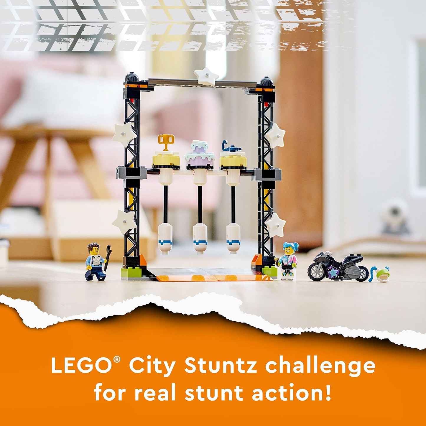 LEGO City Stuntz The Knockdown Stunt Challenge Playset Amazon