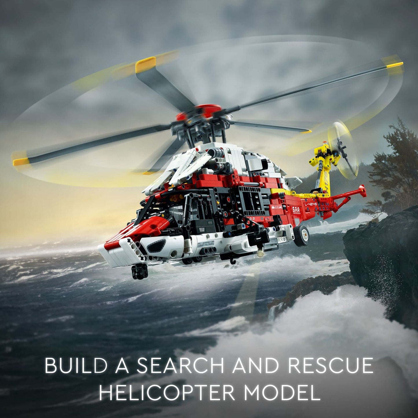 LEGO Technic Airbus H175 Rescue Helicopter 42145 Amazon