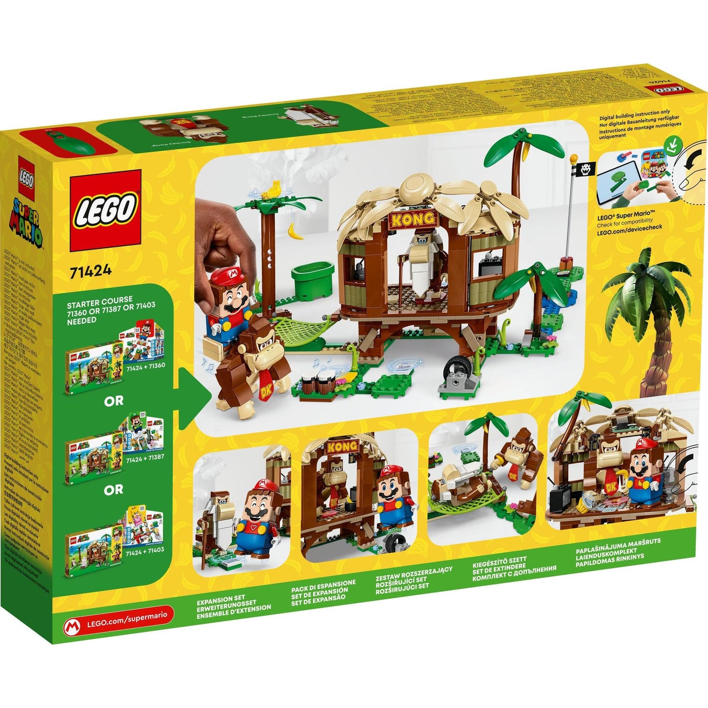 LEGO Super Mario Donkey Kong’s Tree House Expansion Set 71424 Amazon