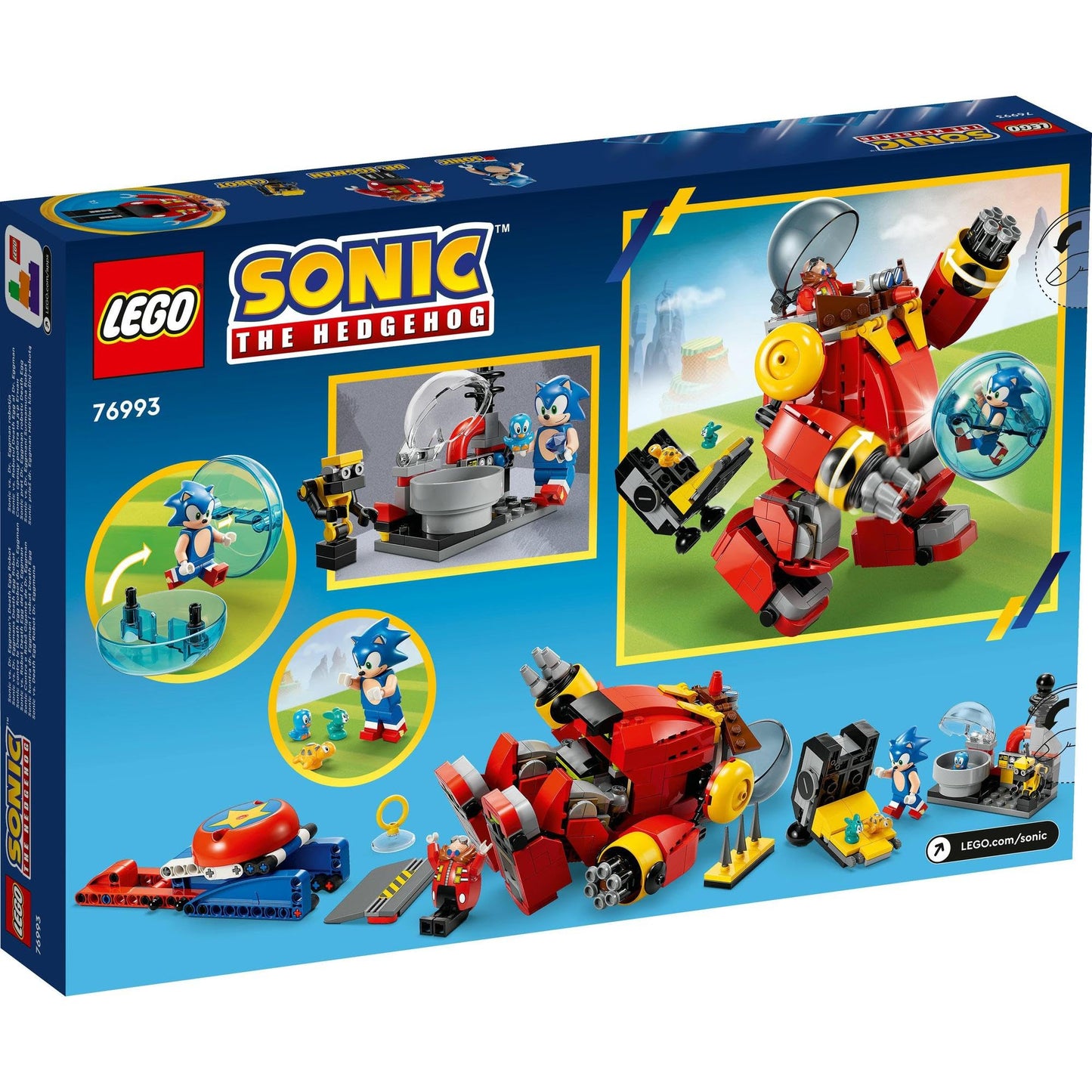LEGO® Sonic The Hedgehog™ Sonic vs. Dr. Eggman’s Death Egg Robot 76993 Building Toy Amazon