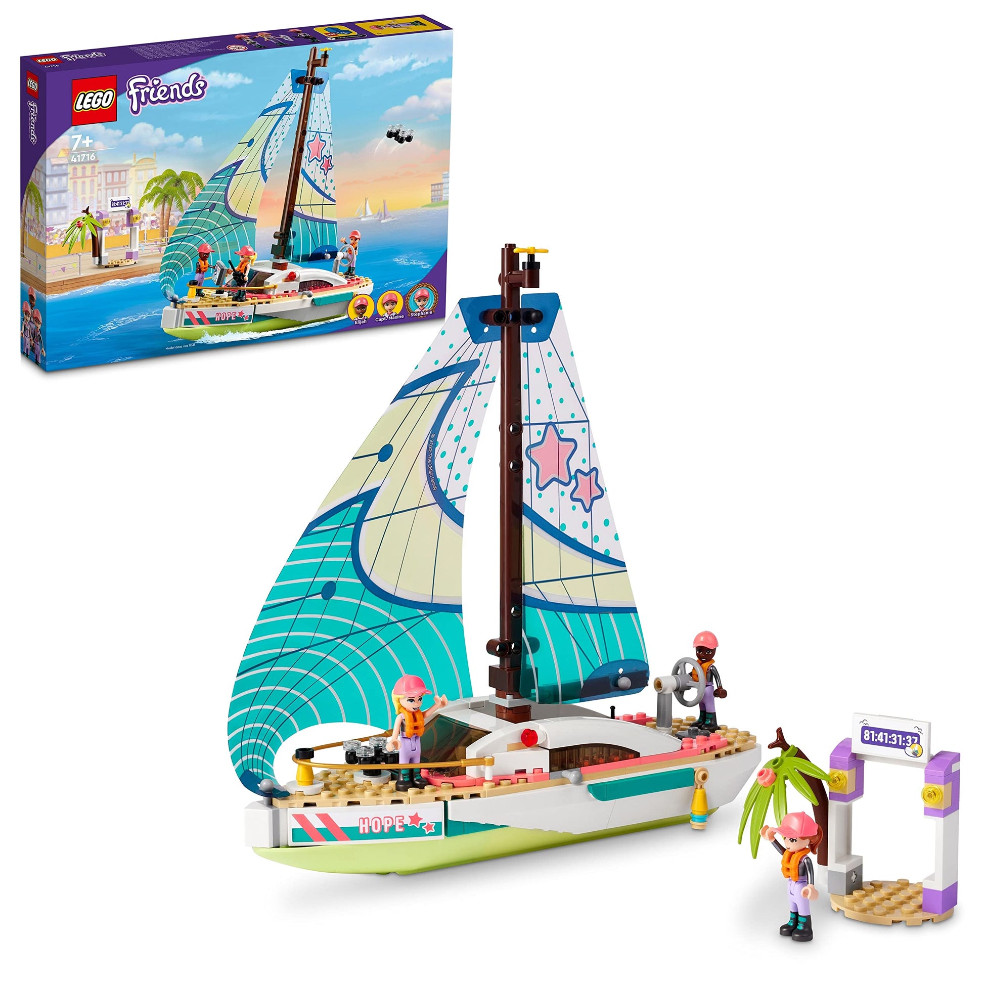 LEGO Friends Stephanie's Sailing Adventure Boat Toy  41716 Amazon