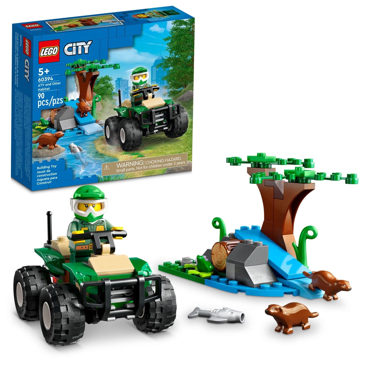 LEGO City ATV and Otter Habitat 60394 Building Toy