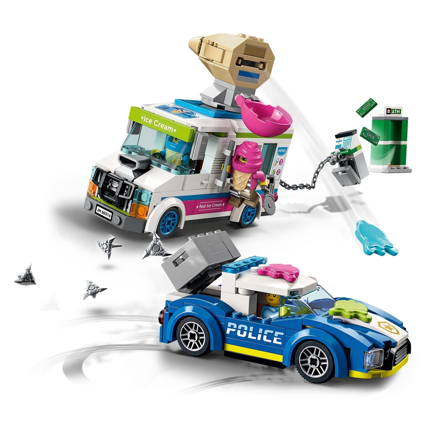 LEGO® City Ice Cream Van Police Chase 60314 Building Amazon