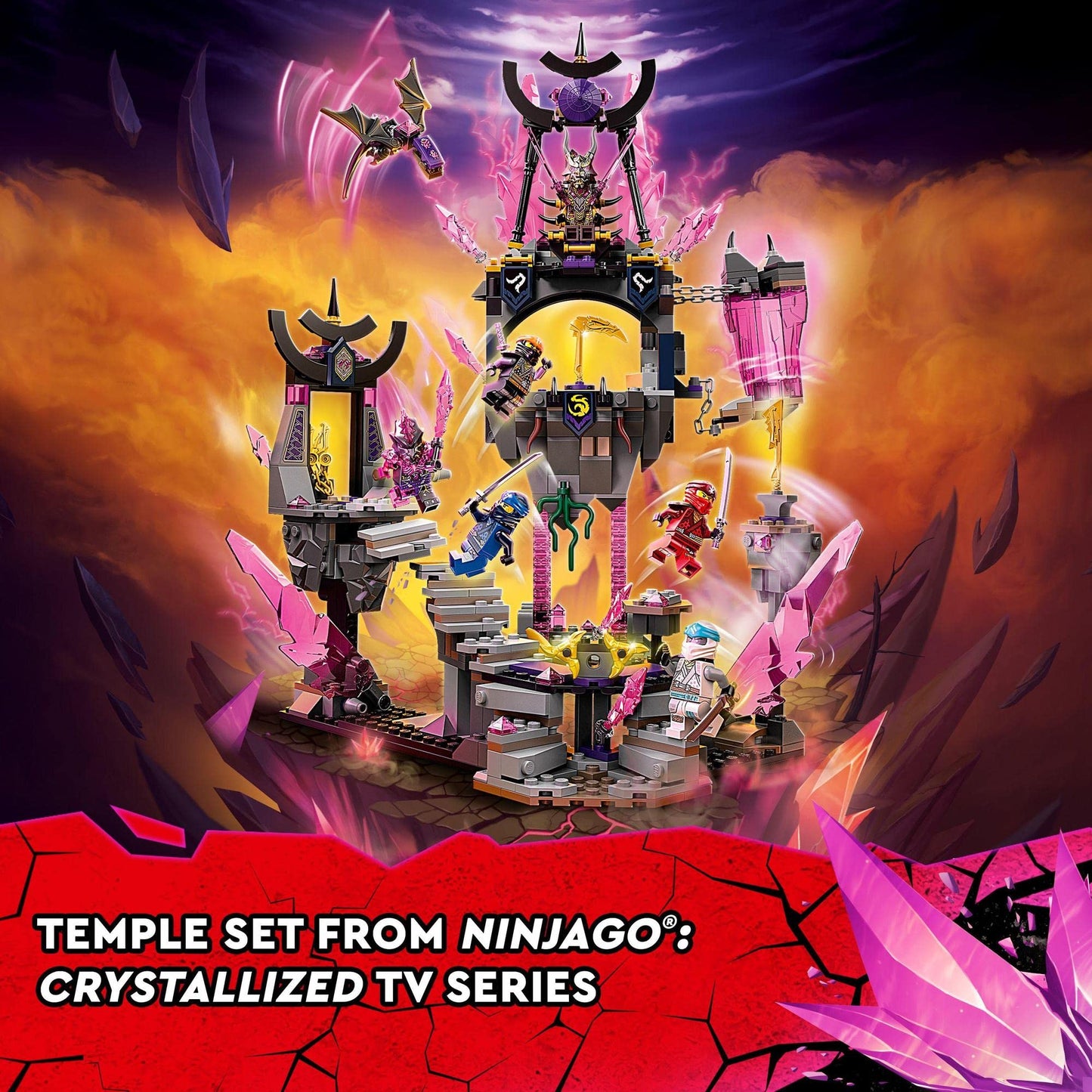 LEGO NINJAGO The Crystal King Temple Building Kit 71771 Amazon