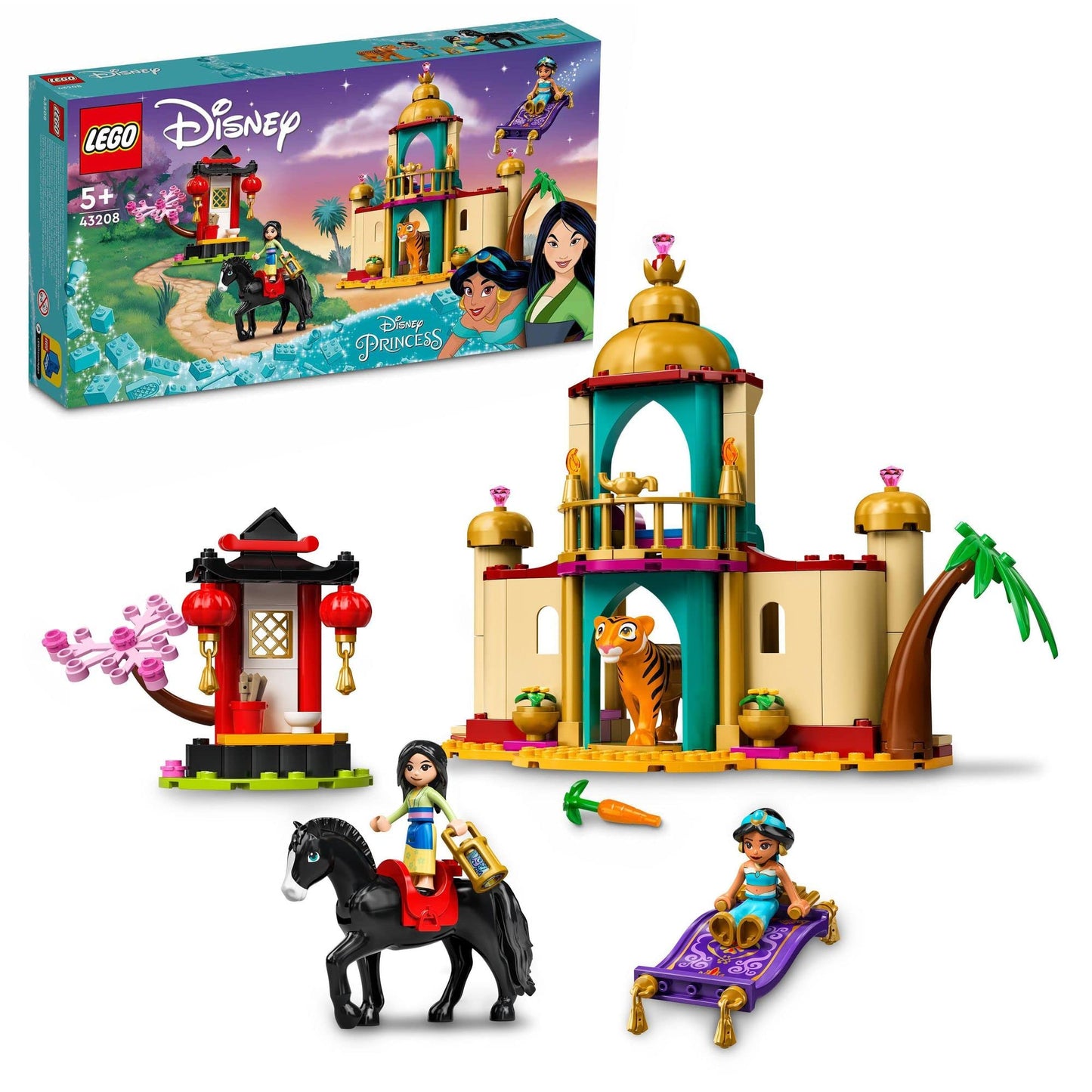 LEGO Disney Jasmine and Mulan’s Adventure 43208 Amazon