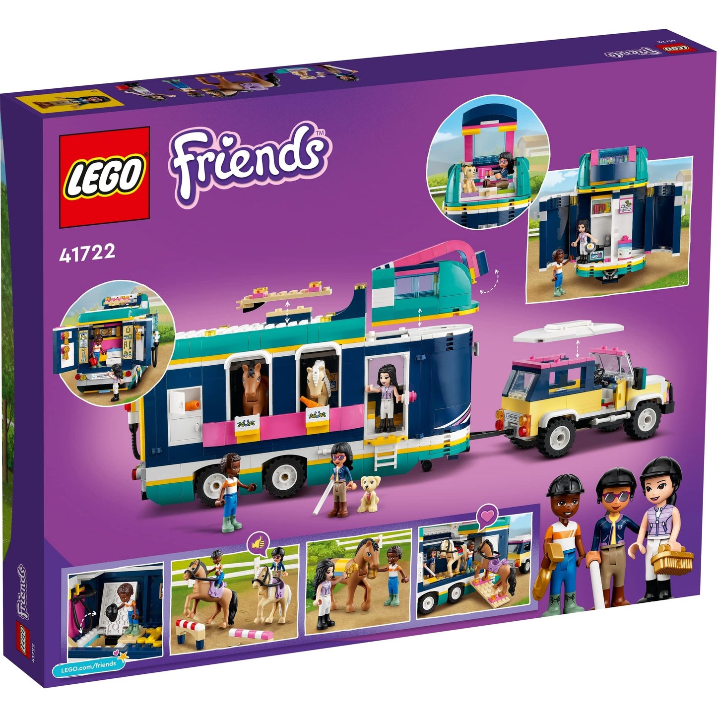 LEGO Friends Horse Show Trailer with 2 Toy Horses 41722 Amazon
