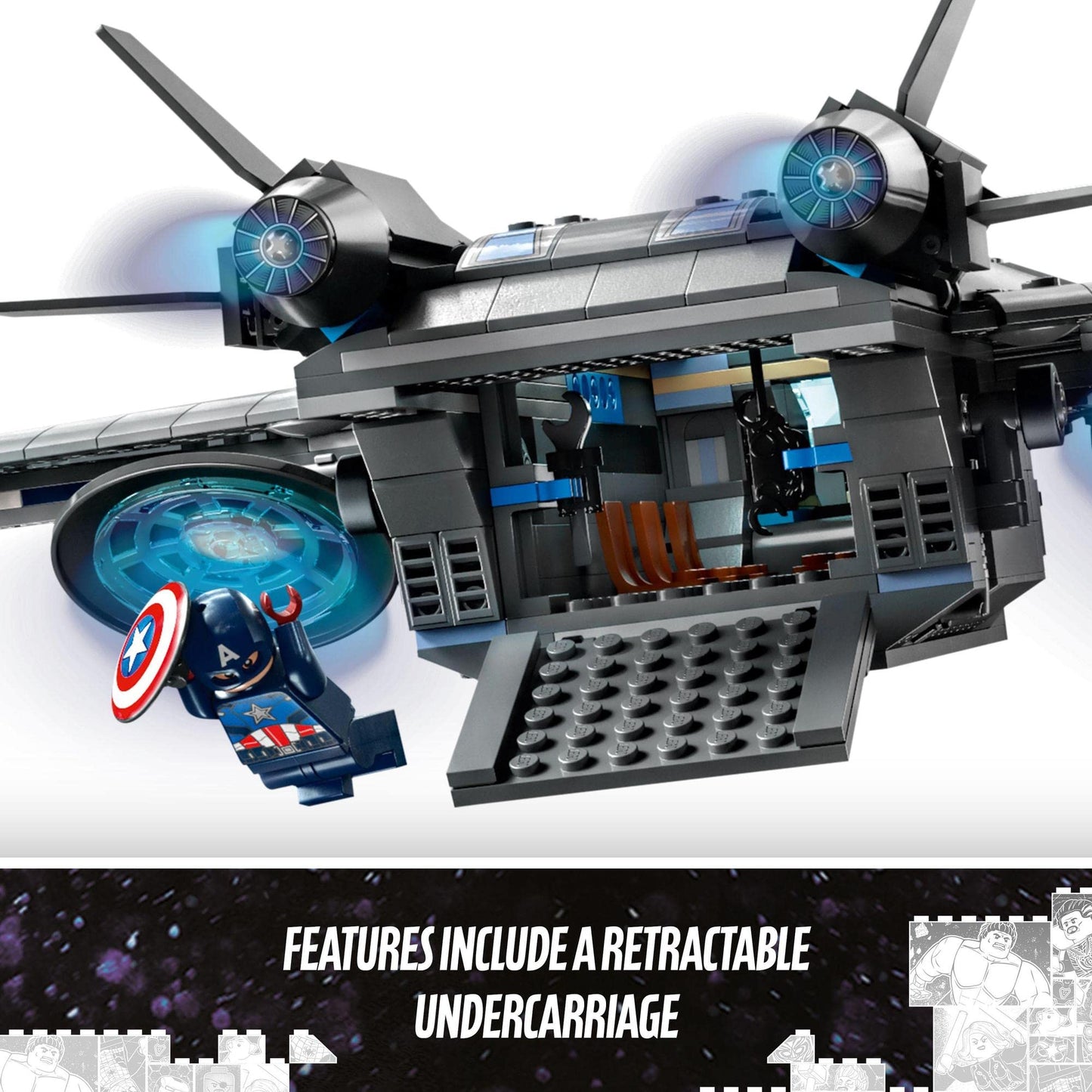 LEGO Super Heroes Marvel The Avengers Quinjet 76248 Building Toy