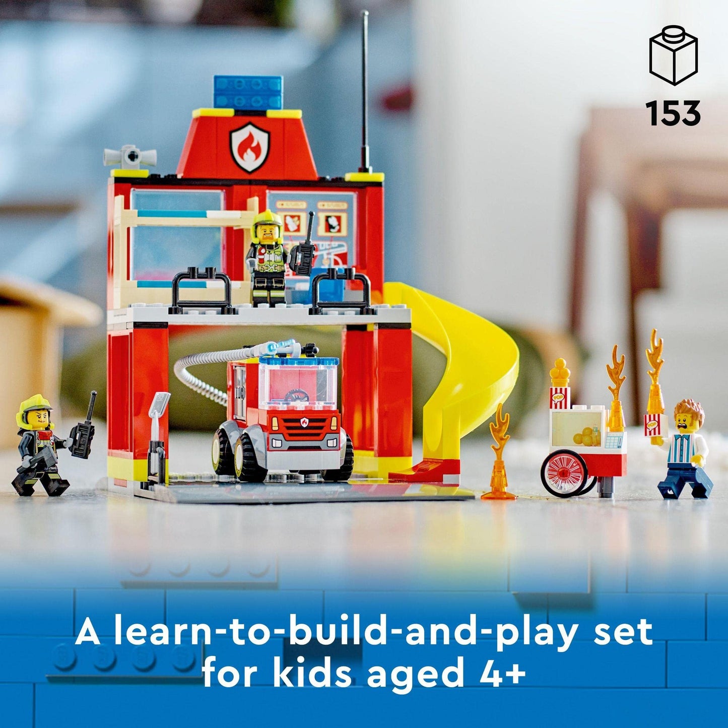 LEGO City Fire Station and Fire Engine 60375 Building Toy Amazon