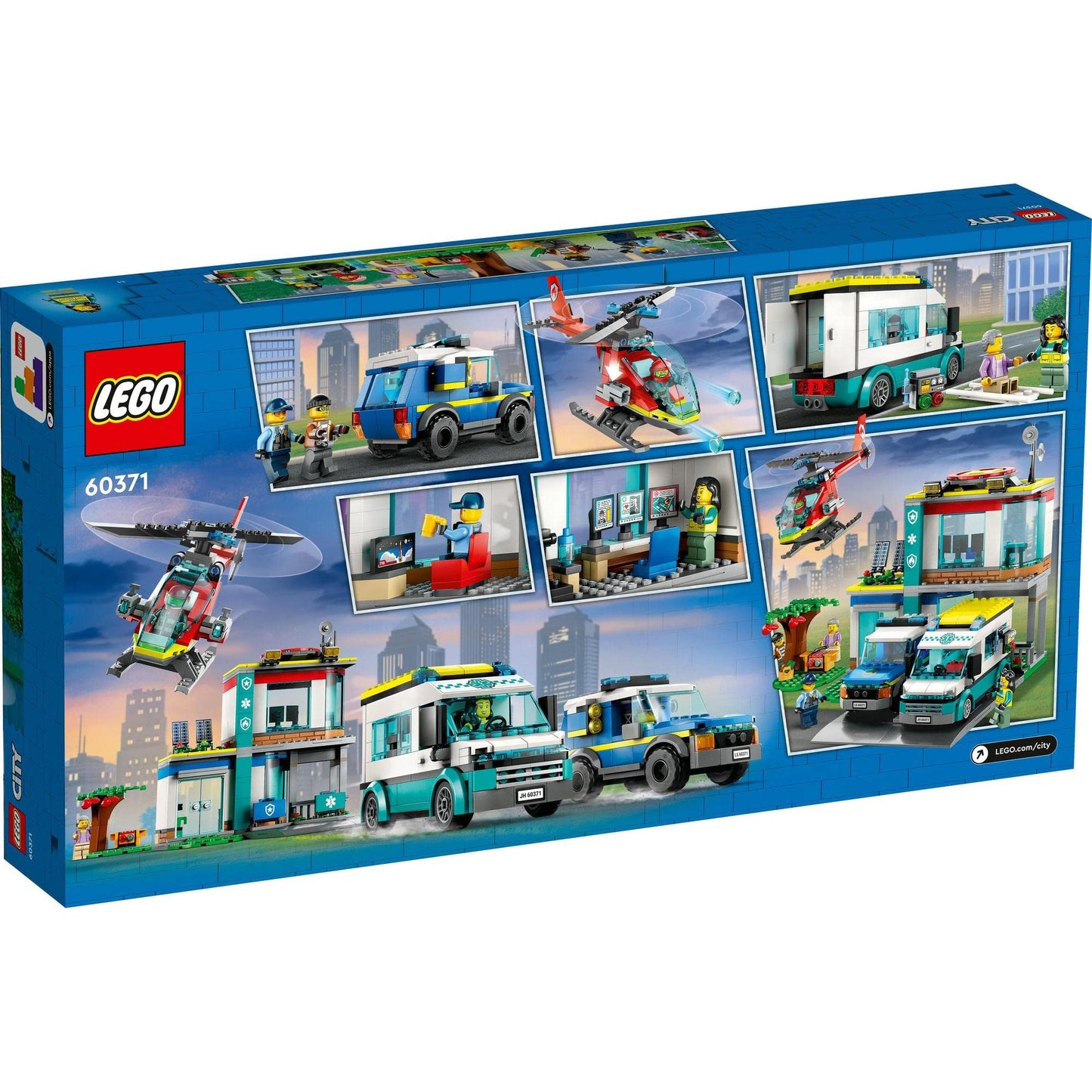LEGO® City Emergency Vehicles HQ 60371 Building Toy Amazon