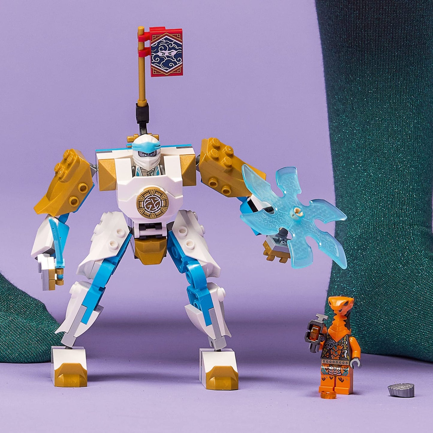 LEGO NINJAGO Zane’s Power Up Mech EVO Building Kit Playset 71761 Amazon