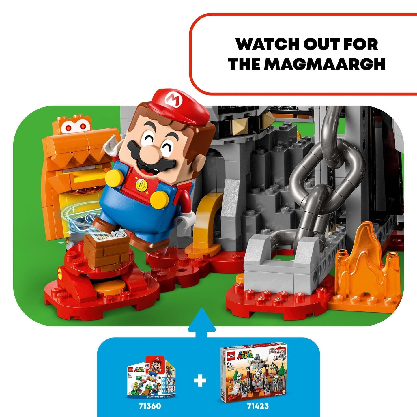 LEGO Super Mario Dry Bowser Castle Battle Expansion Set 71423 Building Toy Amazon