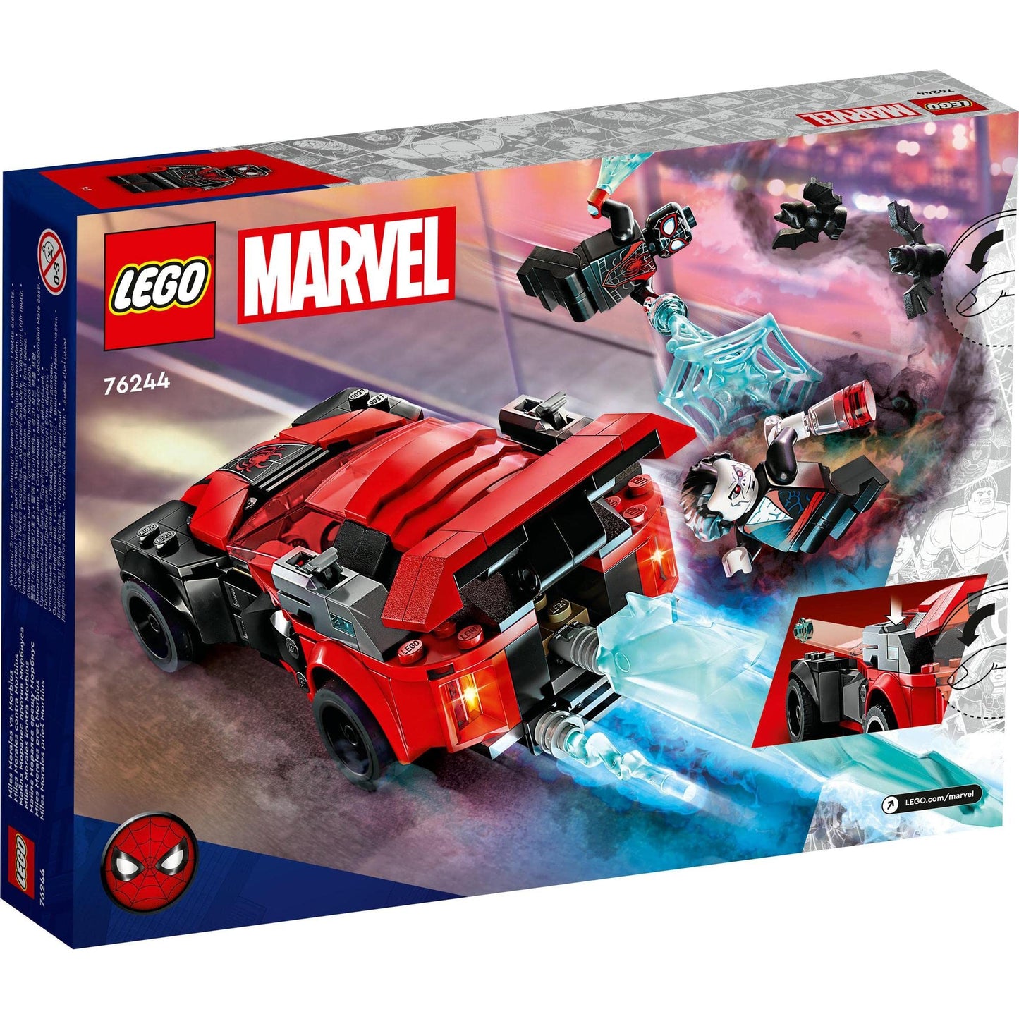 LEGO Super Heroes Marvel Miles Morales vs. Morbius 76244 Brick Island