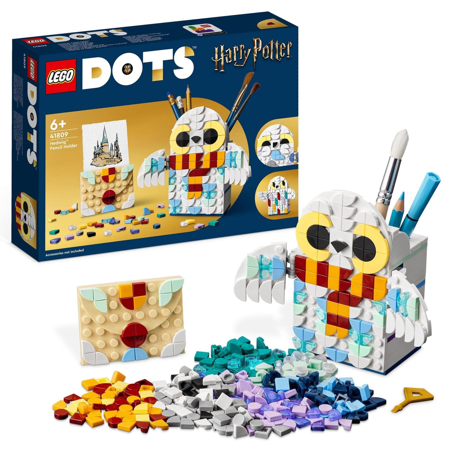 LEGO DOTS Hedwig Pencil Holder 41809 DIY Desk Kit Amazon
