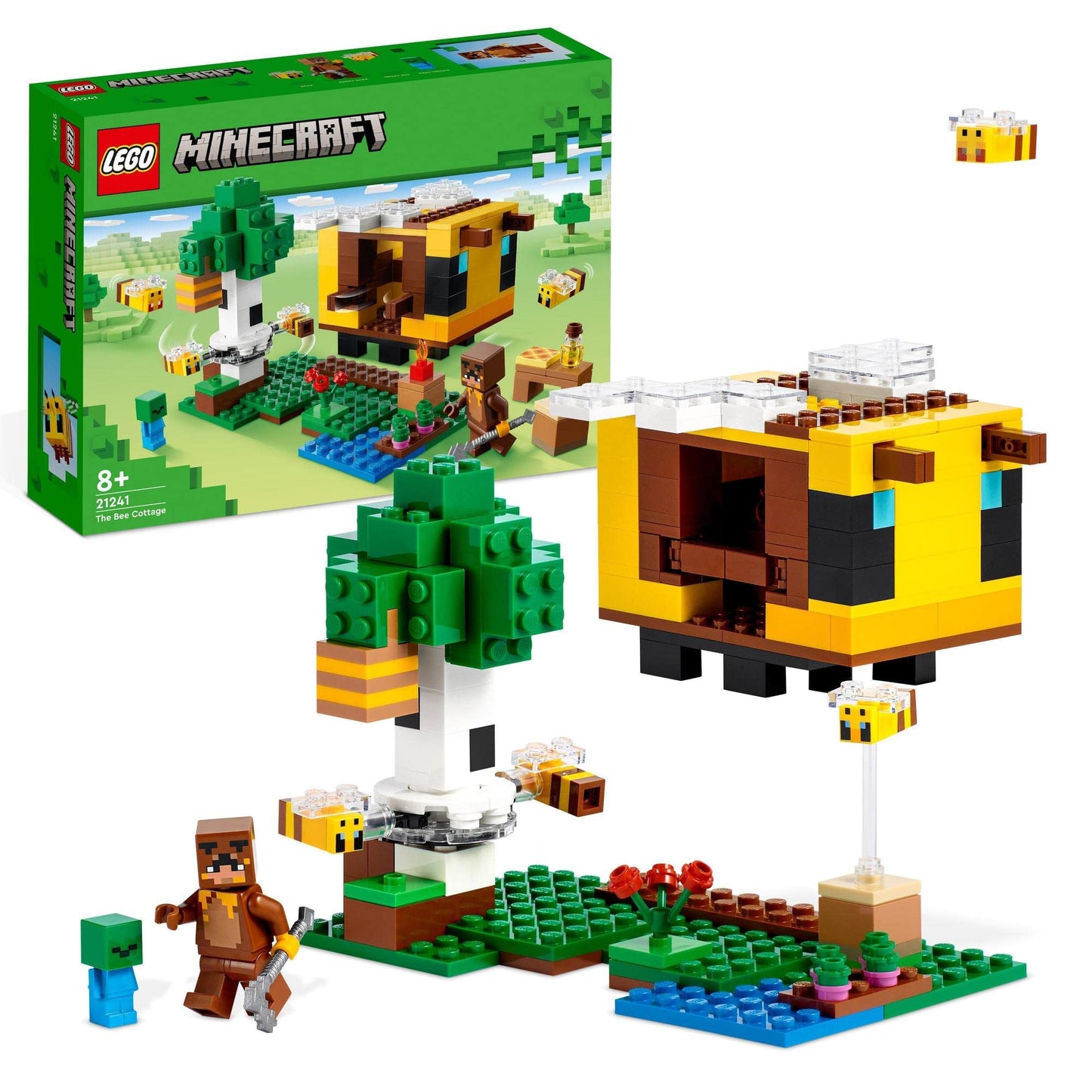 LEGO Minecraft The Bee Cottage 21241 Building Toy Set; Fun Honey Farm and Beehive; for Kids Aged 8+ Amazon