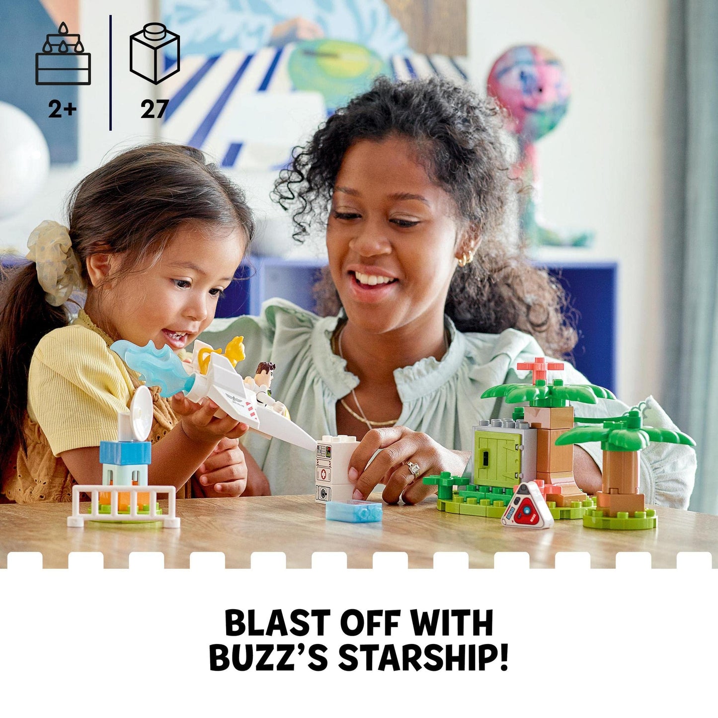 LEGO DUPLO Disney and Pixar Buzz Lightyear’s Planetary Mission Building Toy for Preschooler Space Fans Aged 2+ 10962 Amazon