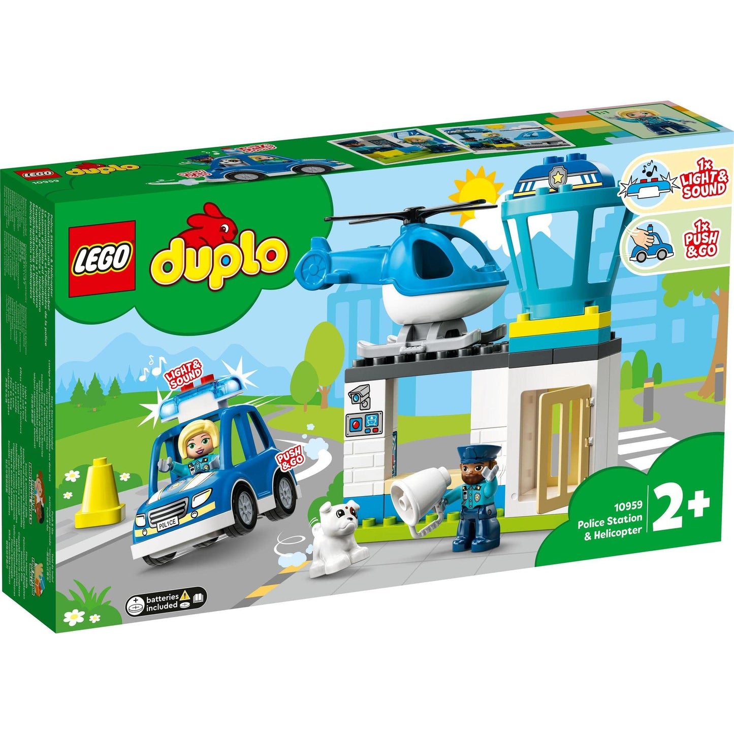 LEGO DUPLO Rescue Police Station Push & Go Car with Lights and Siren 10959 Amazon