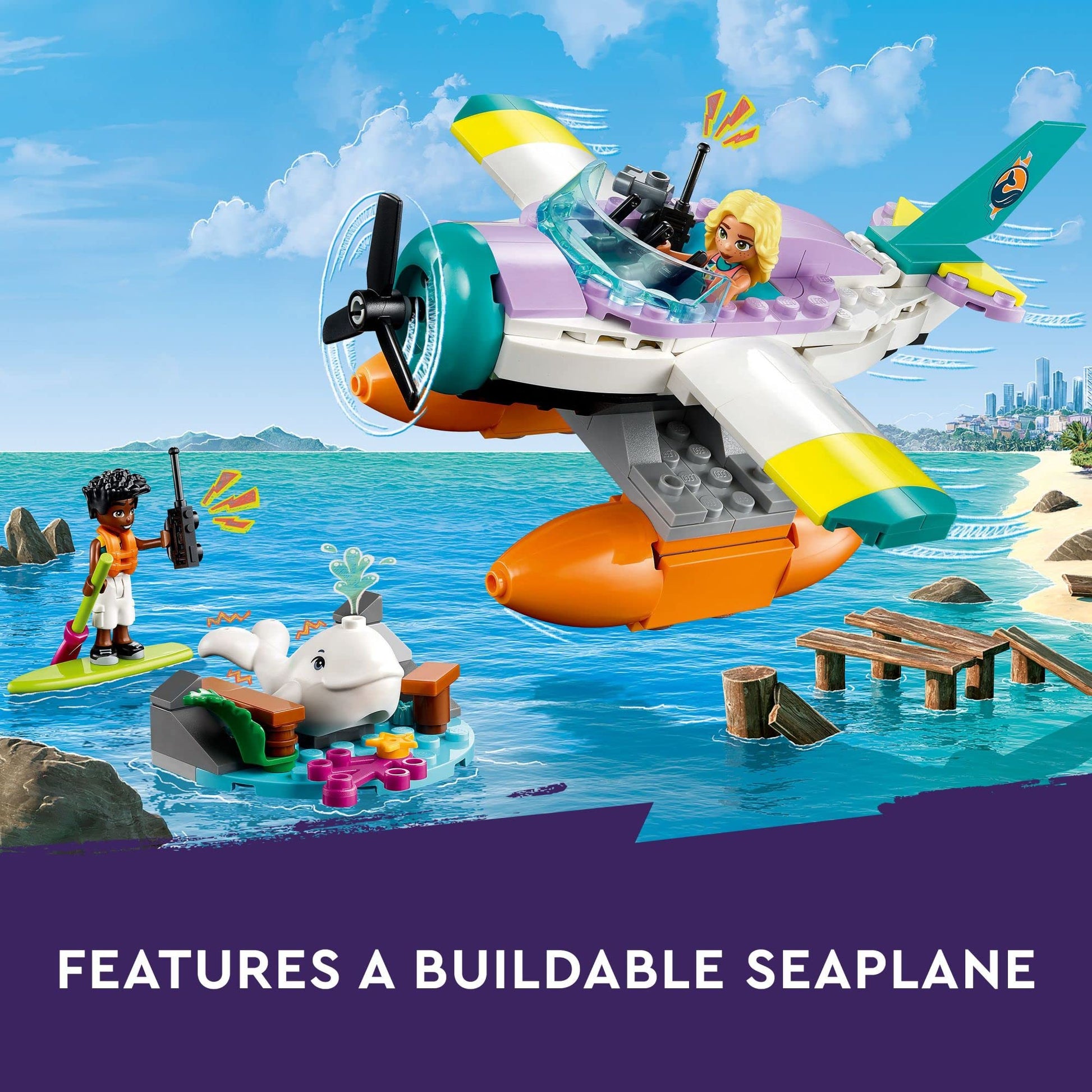 LEGO Friends Sea Rescue Plane 41752 Building Toy Amazon