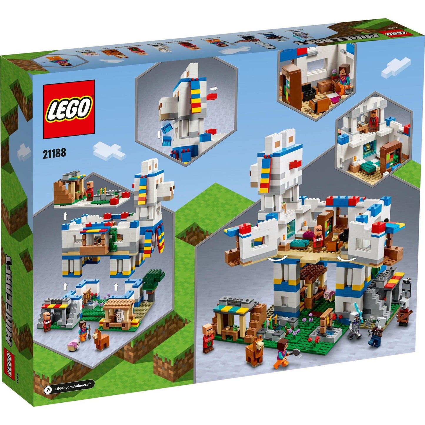 LEGO Minecraft The Llama Village Building Kit 21188 Amazon