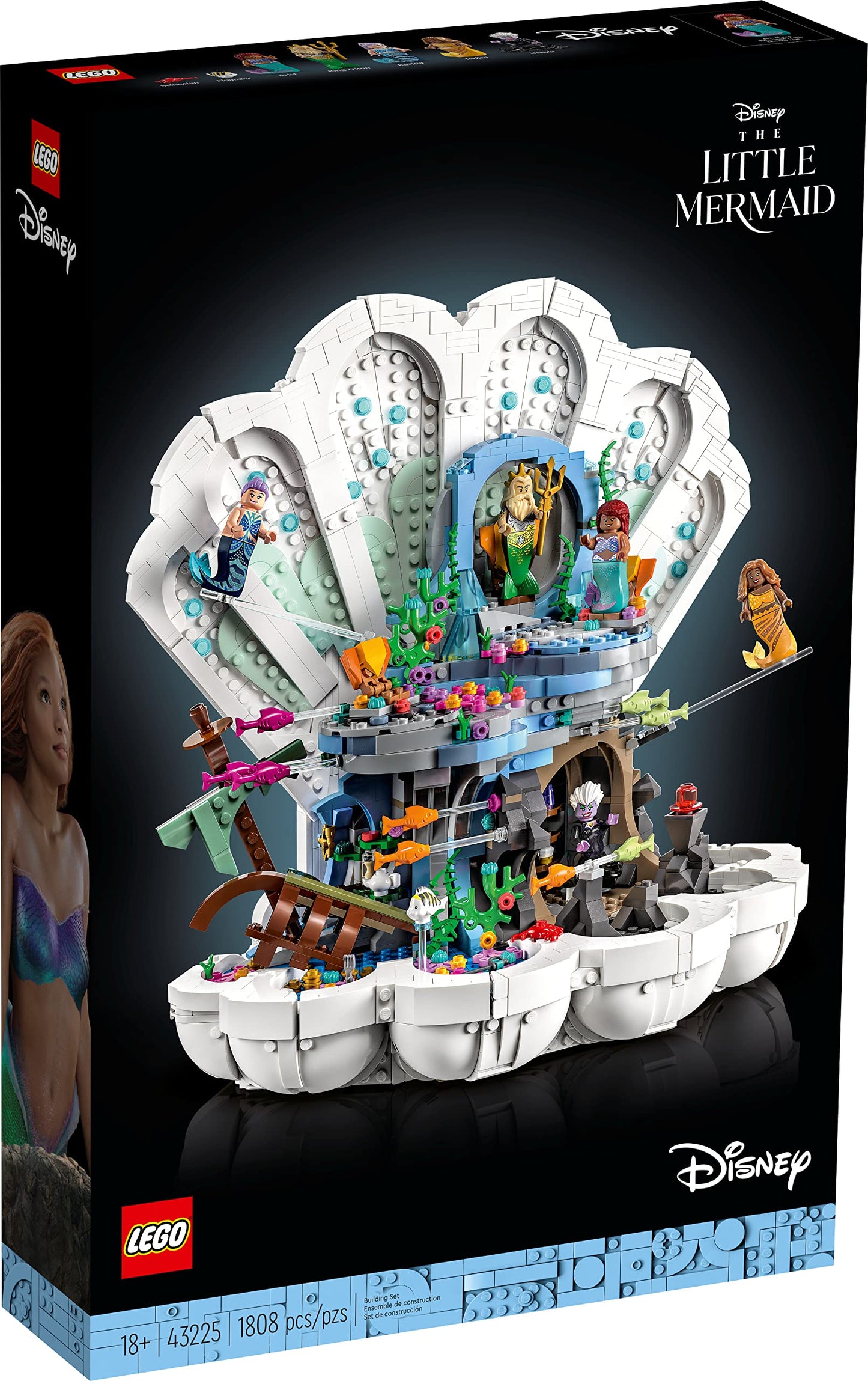 LEGO 43225 The Little Mermaid Royal Clamshell - New. Amazon