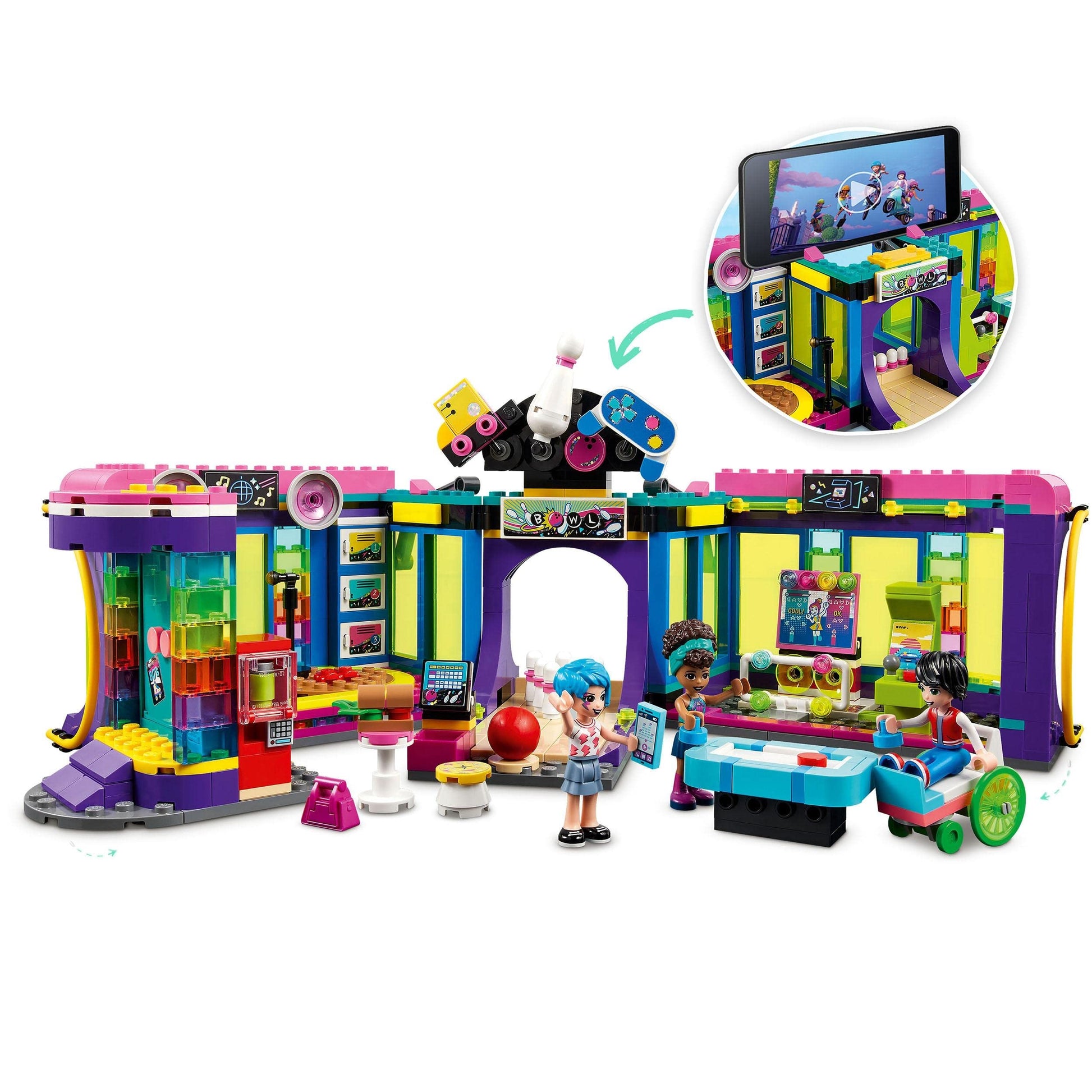 LEGO Friends Roller Disco Arcade with Toy  41708 Amazon