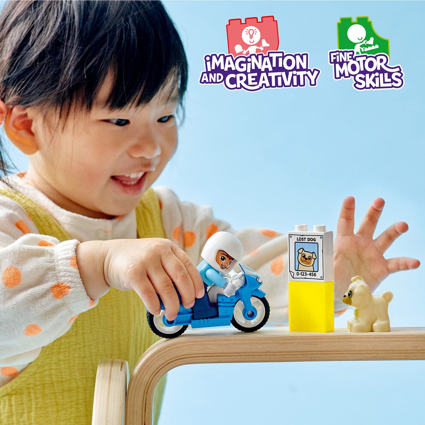 LEGO® DUPLO® Town Rescue Police Motorcycle 10967 Building Toy Amazon